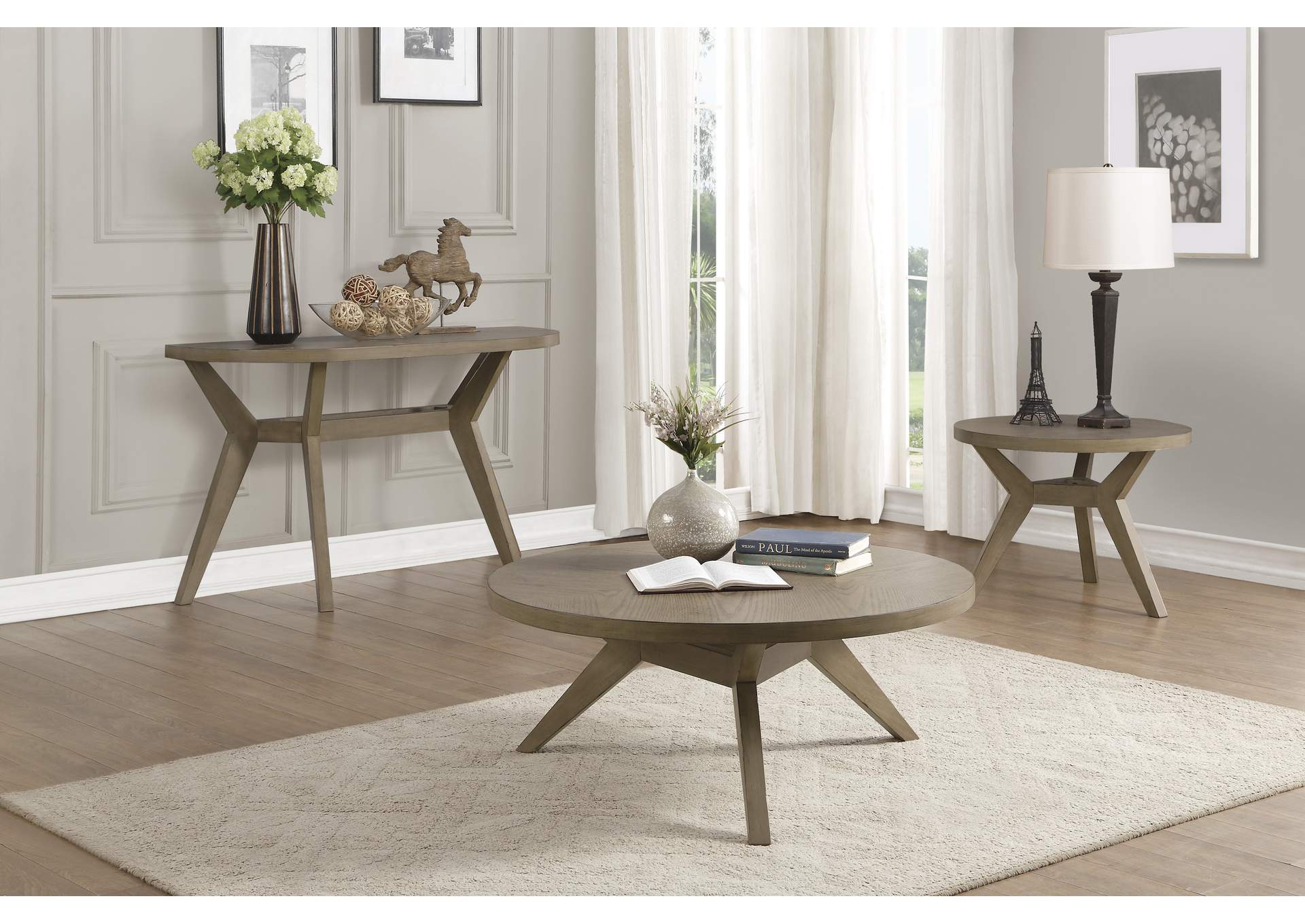 Brown End Table,Homelegance