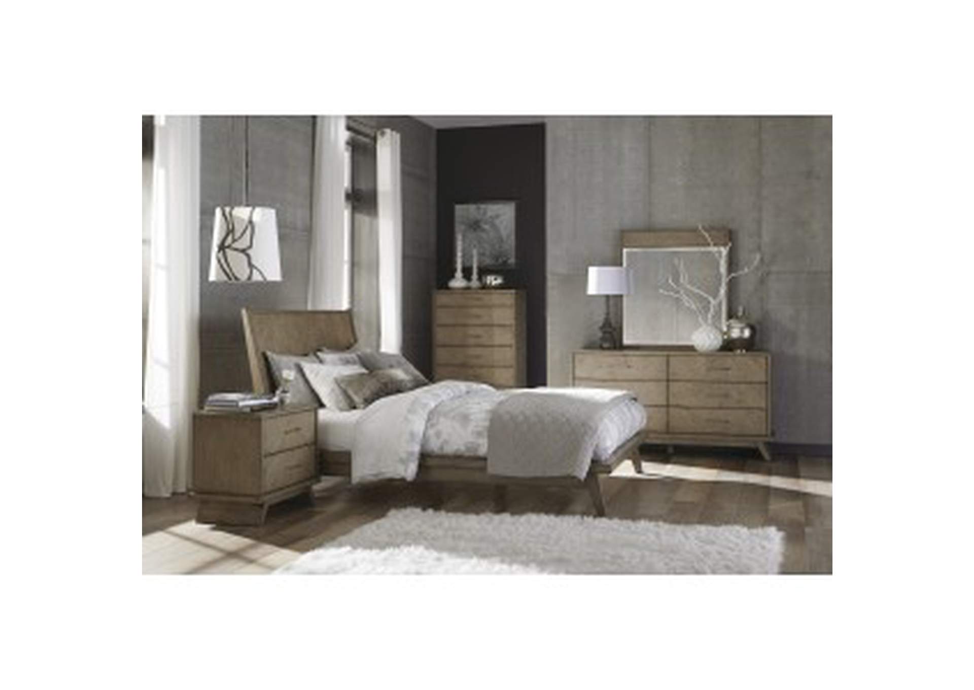 Eastern King Platform Bed,Homelegance