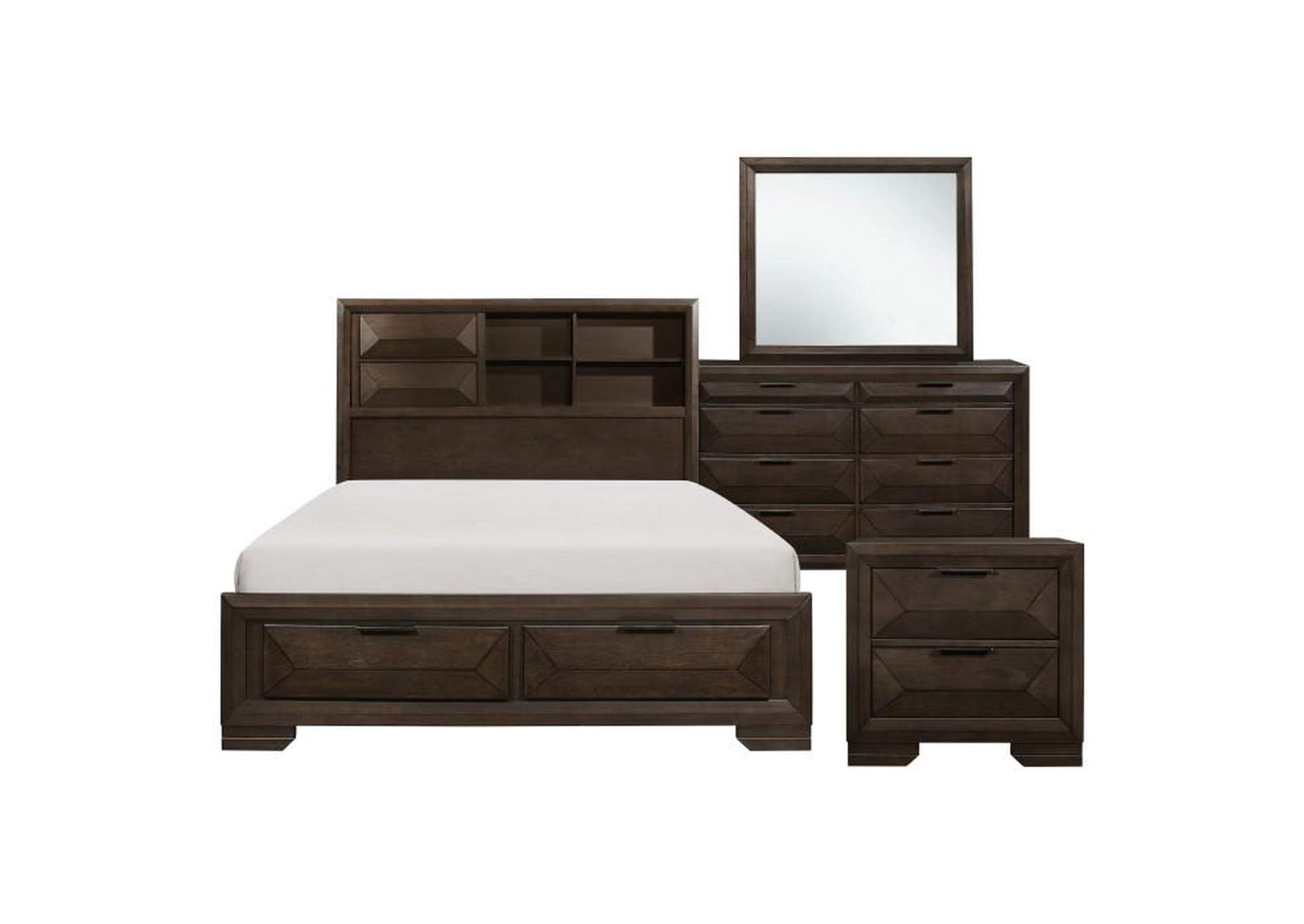 Chesky 4 Piece Queen Bedroom Set,Homelegance