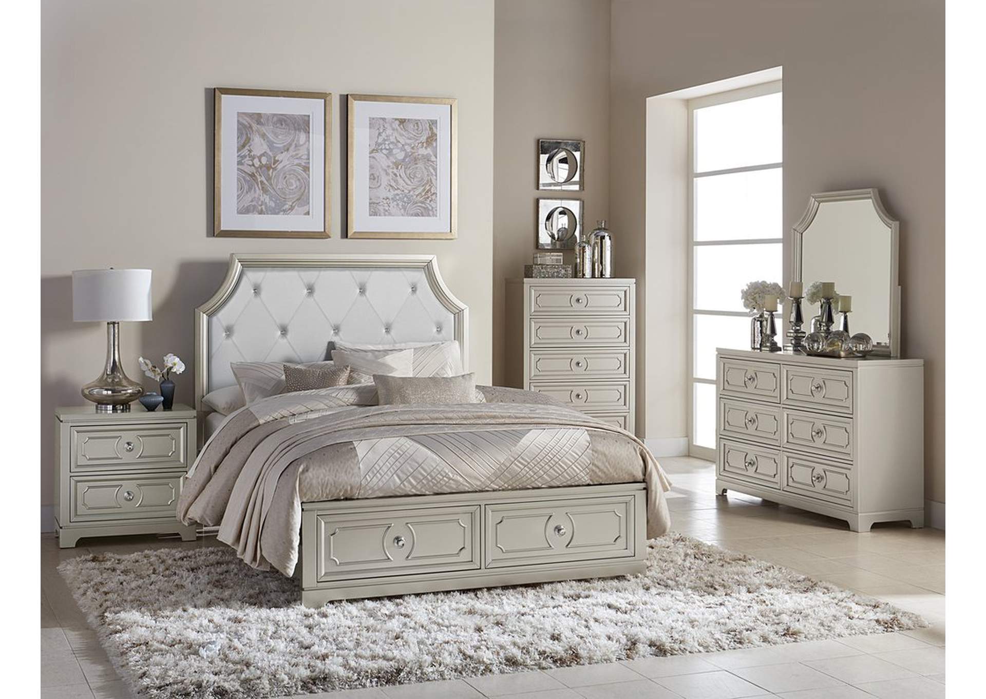 Dresser,Champagne Finish,Homelegance