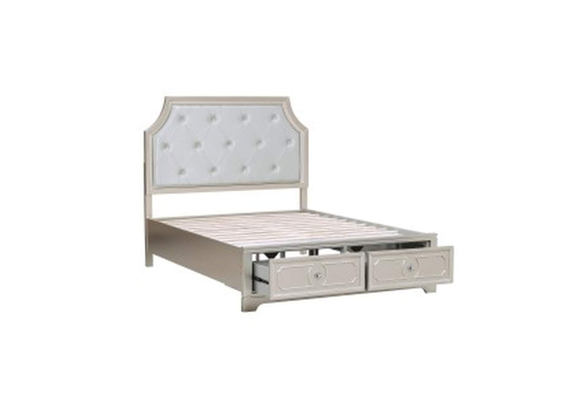 Libretto California King Platform Bed With Footboard Storage,Homelegance