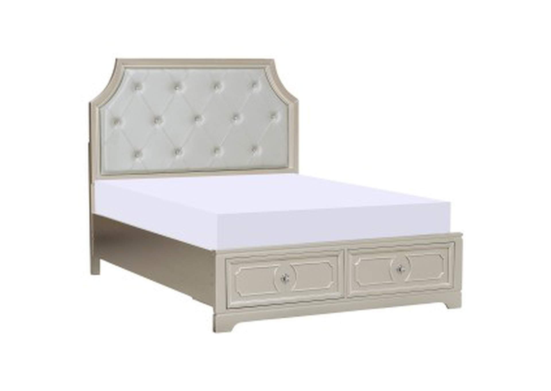 Libretto California King Platform Bed With Footboard Storage,Homelegance