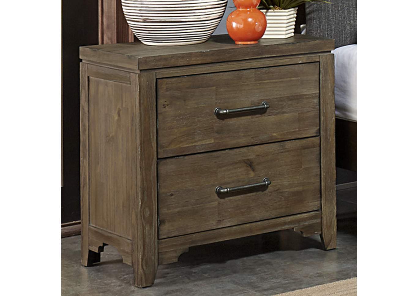 Brown Night Stand,Homelegance