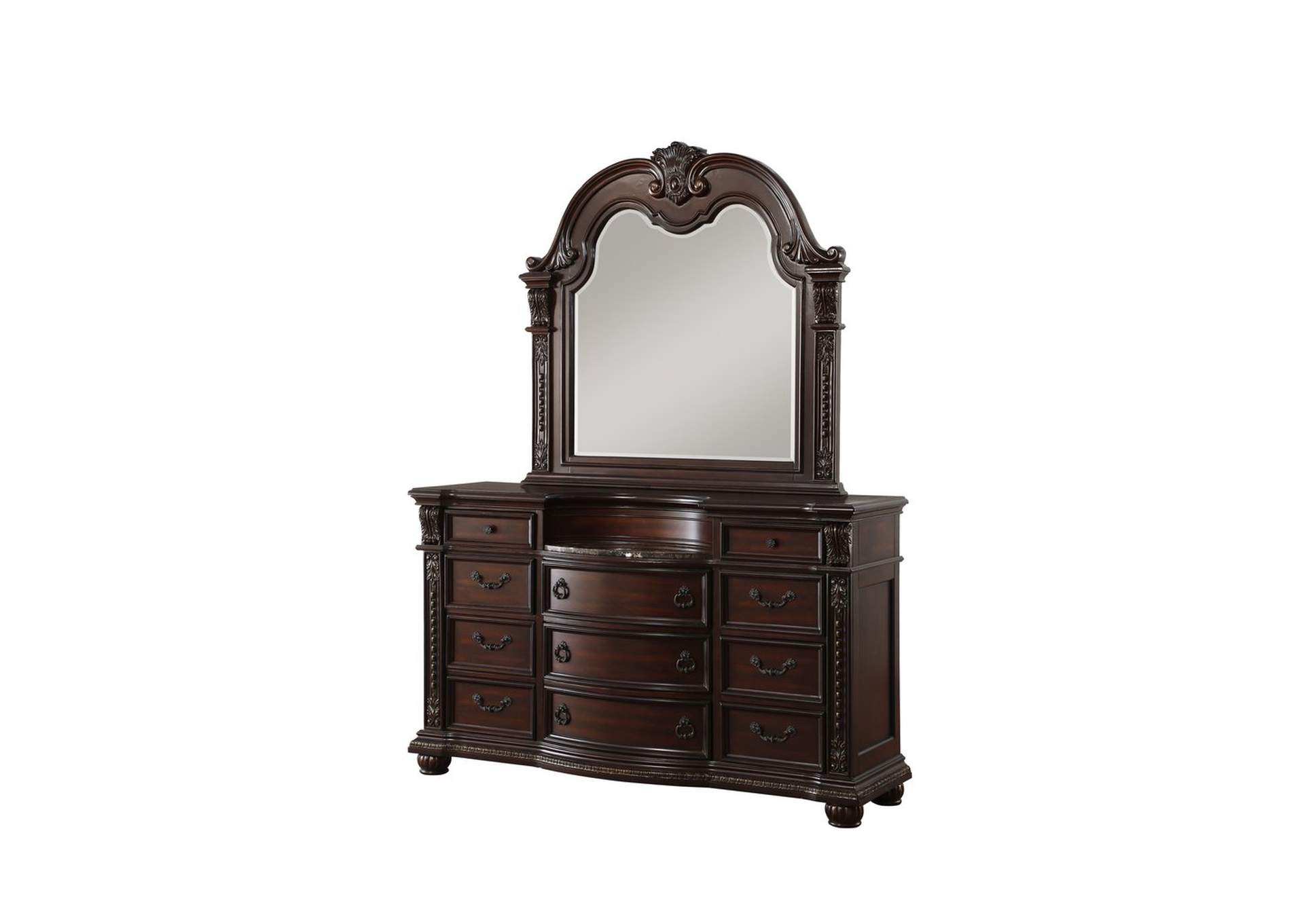 Mirror, Bevel, Cherry,Homelegance