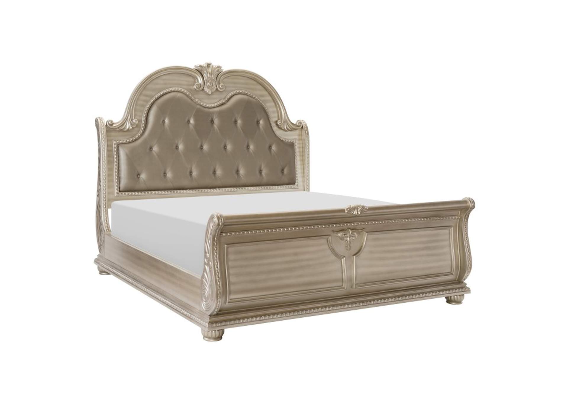 Cavalier 4 Piece Queen Bedroom Set,Homelegance