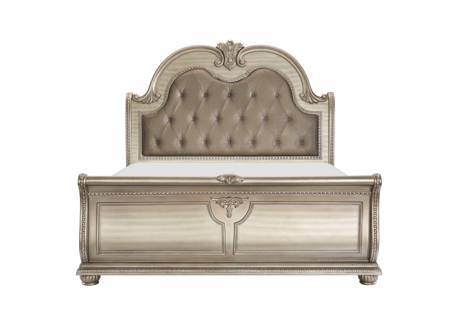 Cavalier 4 Piece Queen Bedroom Set,Homelegance