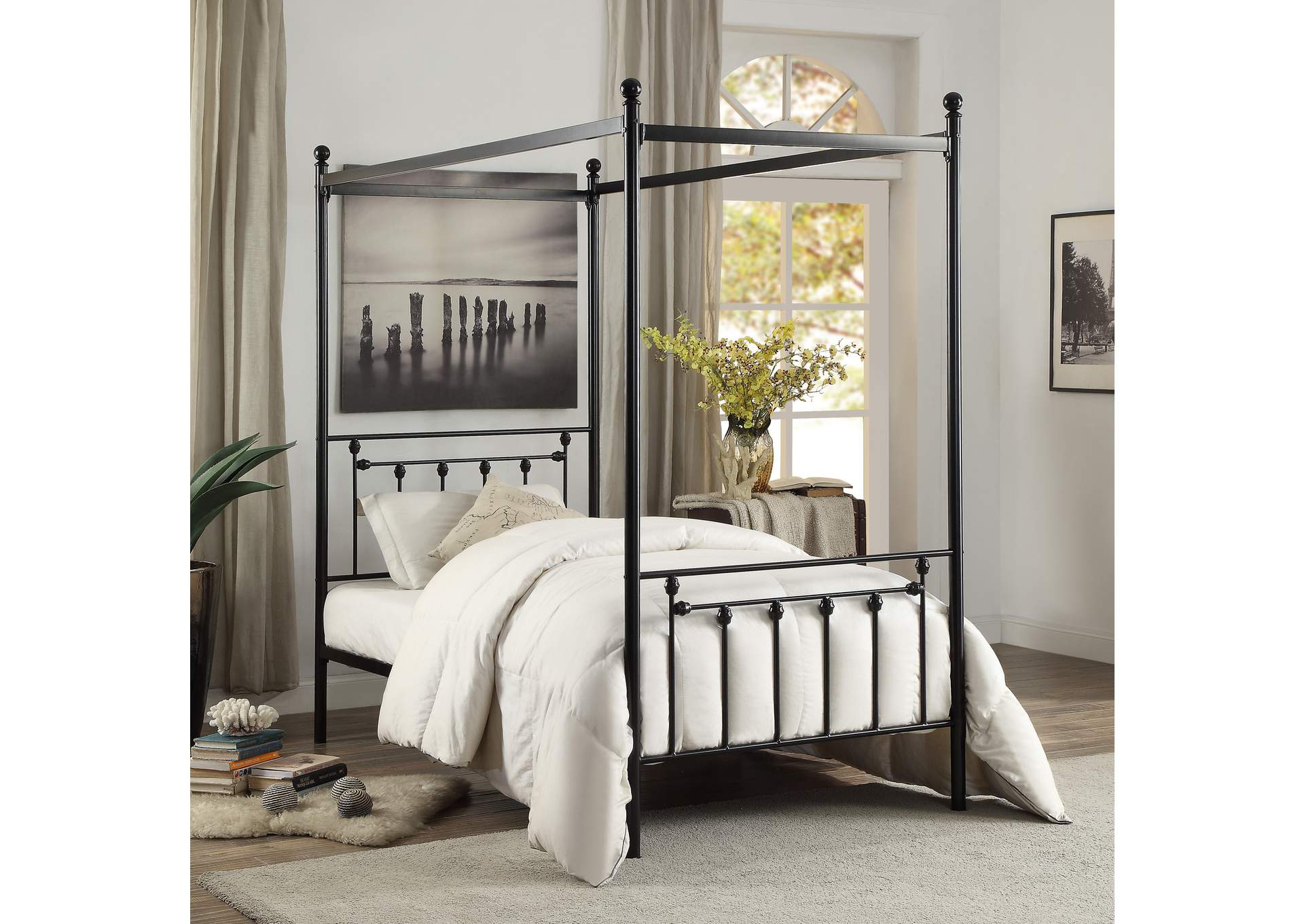 Black Twin Platform Bed Miriam S Furniture