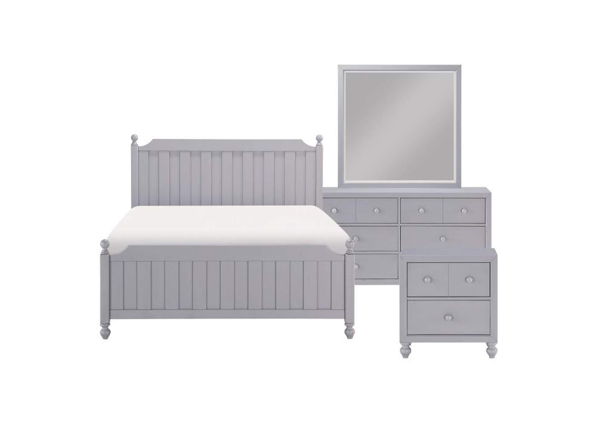 Wellsummer 4 Piece Queen Bedroom Set,Homelegance