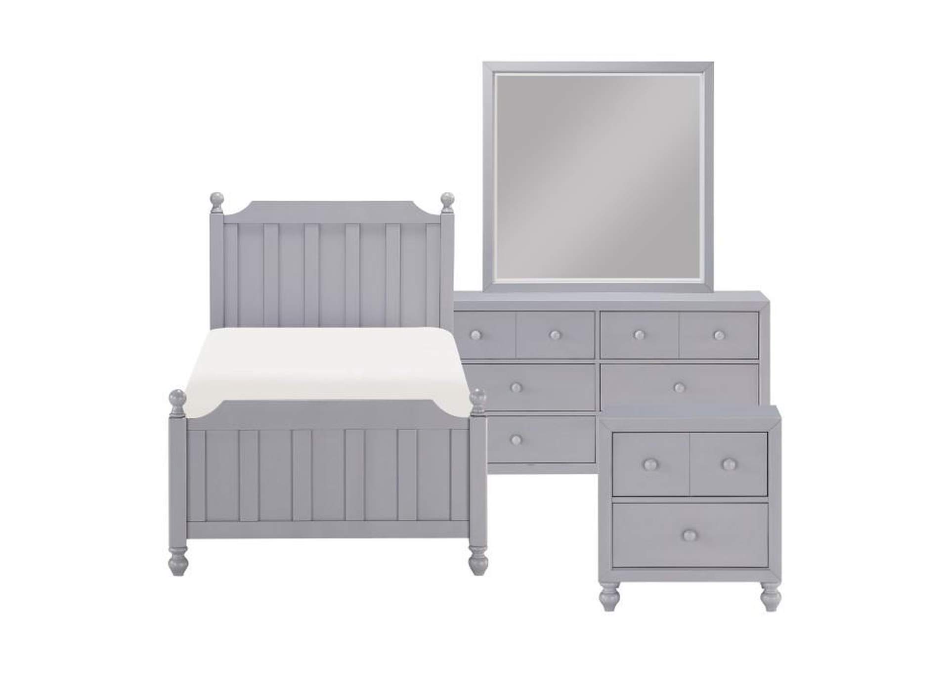 Wellsummer 4 Piece Twin Bedroom Set,Homelegance