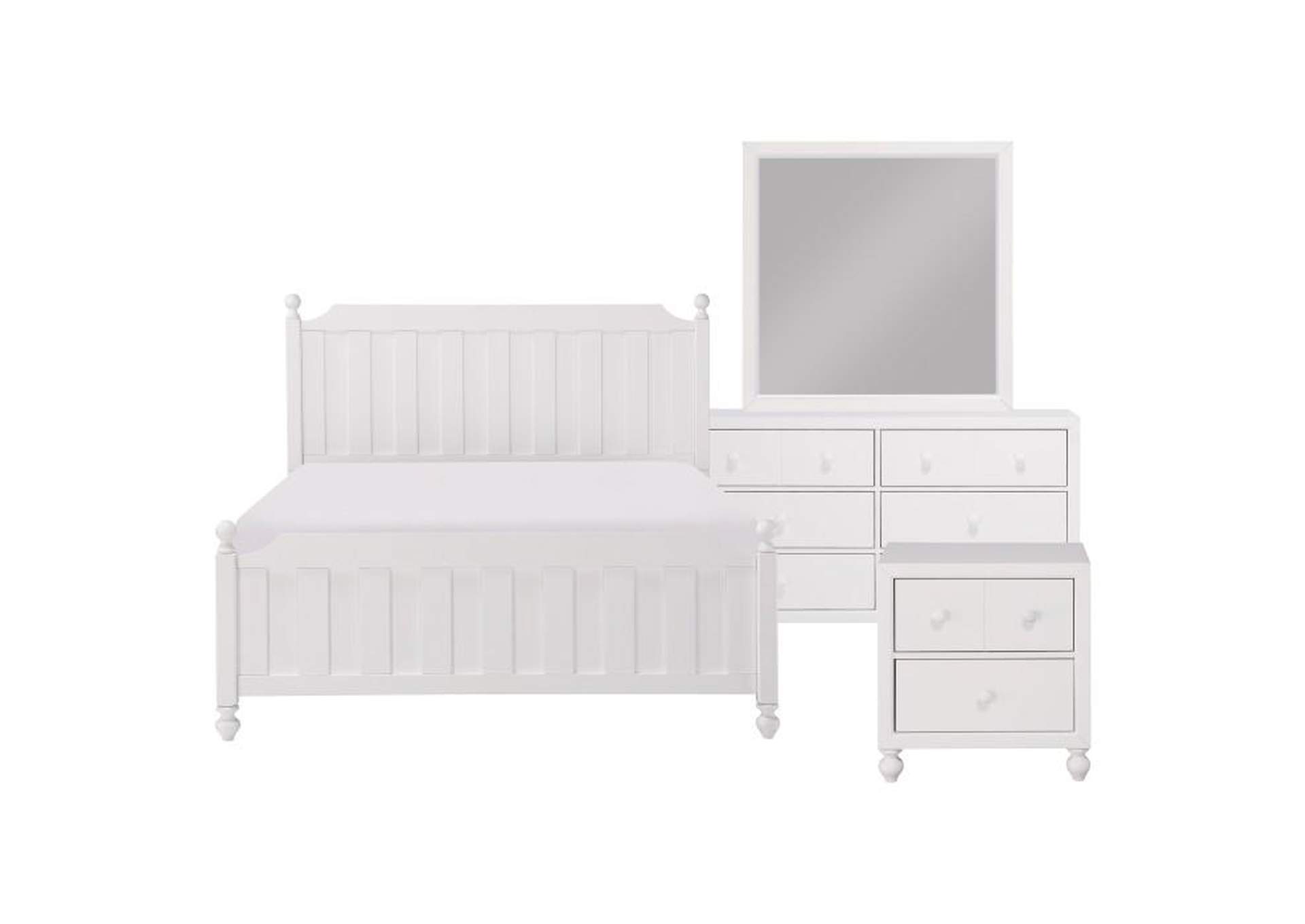 Wellsummer 4 Piece Queen Bedroom Set,Homelegance
