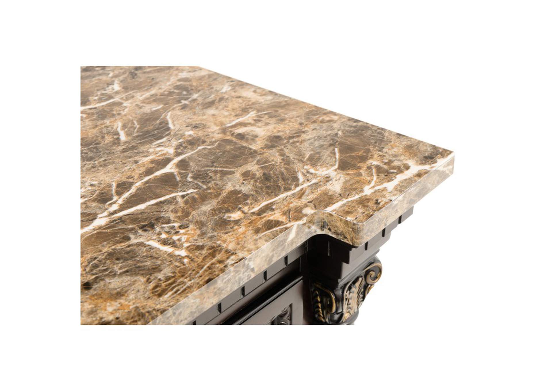 Hill Server with Faux Marble Top,Homelegance