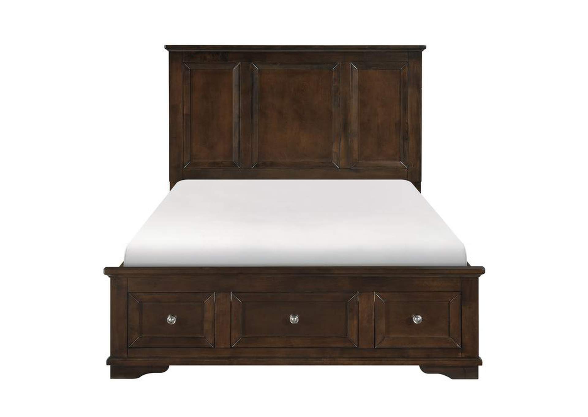 Eunice Eastern King Platform Bed With Footboard Storage,Homelegance