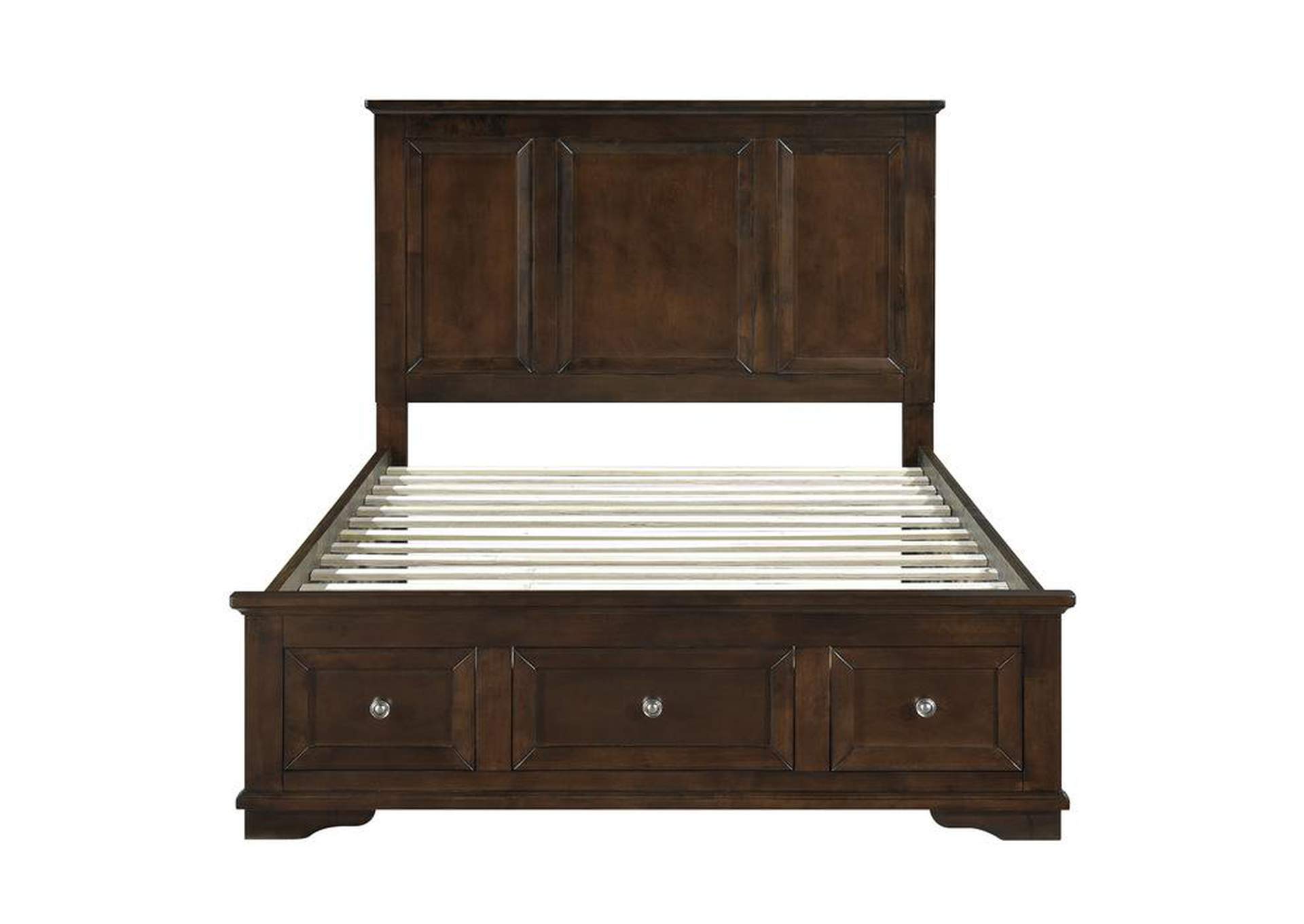Eunice Eastern King Platform Bed With Footboard Storage,Homelegance