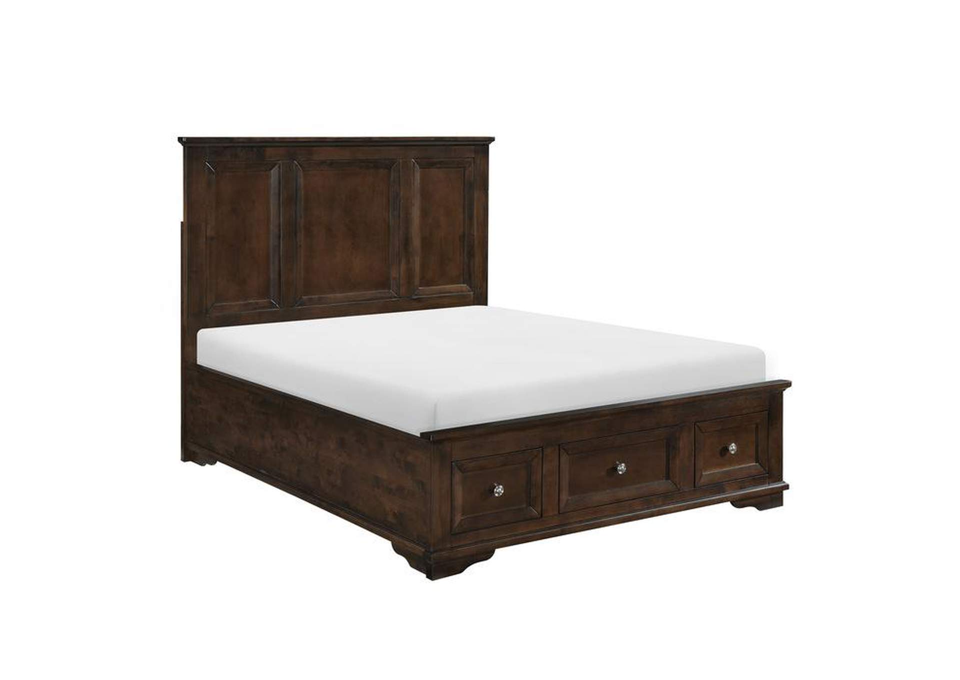 Eunice Eastern King Platform Bed With Footboard Storage,Homelegance