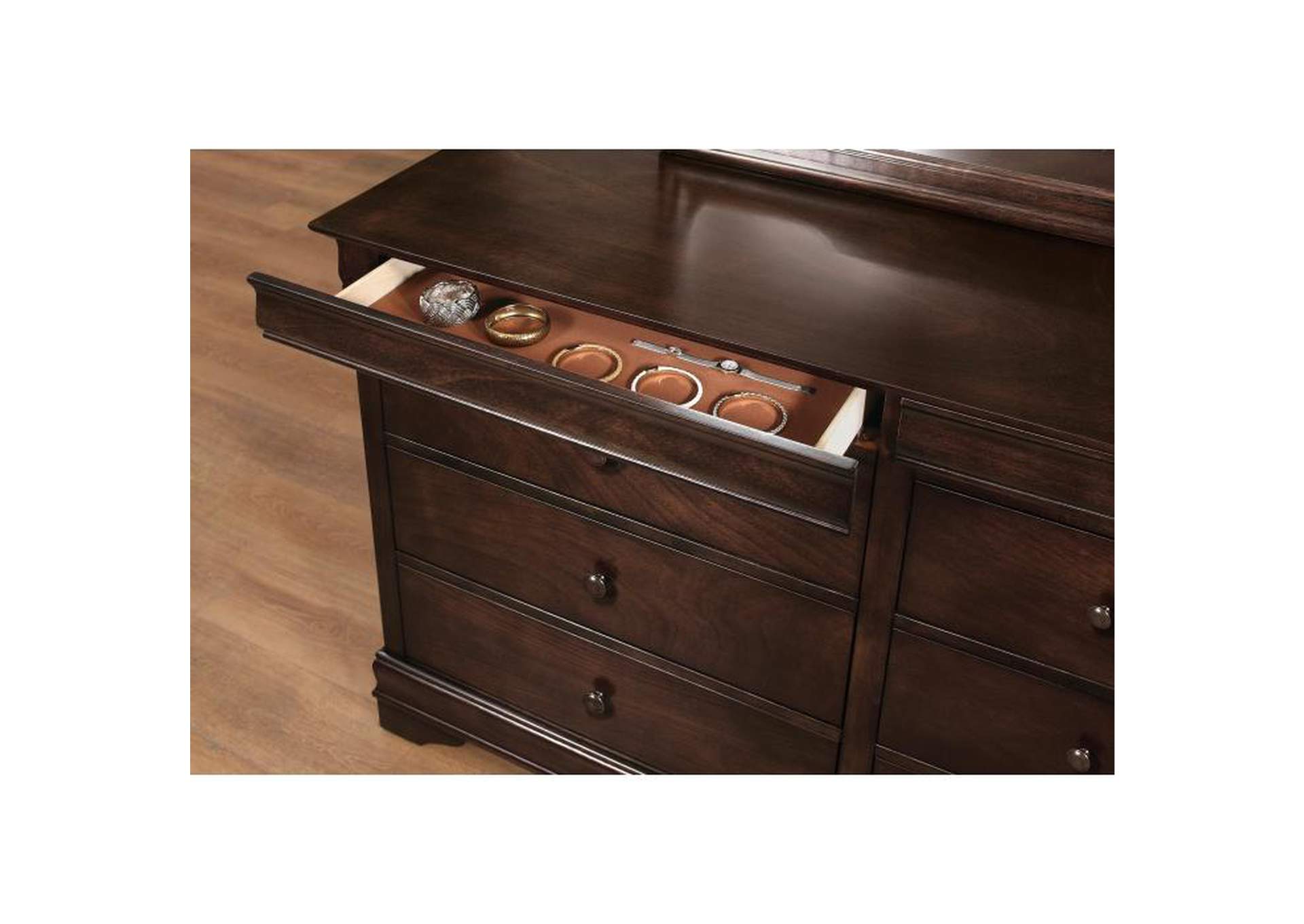 Abbeville Dresser, Two Hidden Drawers,Homelegance