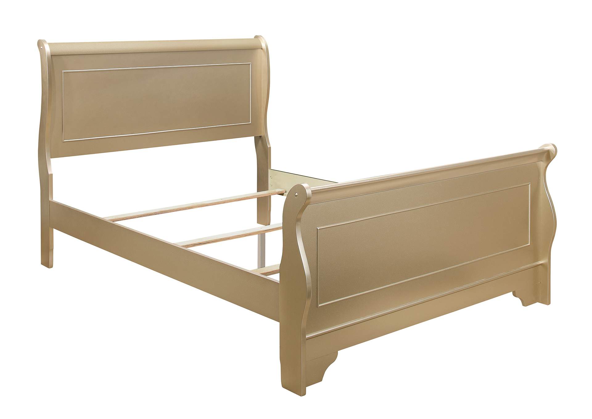 Gold California King Bed,Homelegance