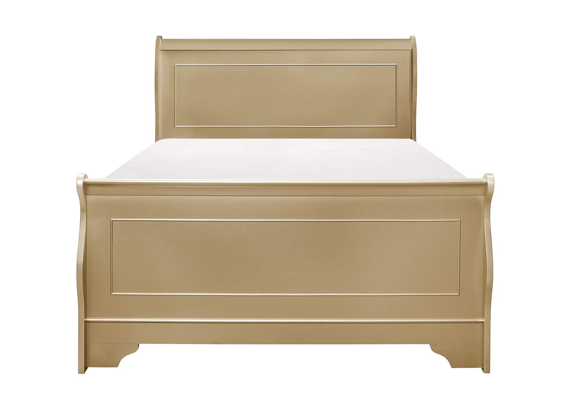 Gold California King Bed,Homelegance