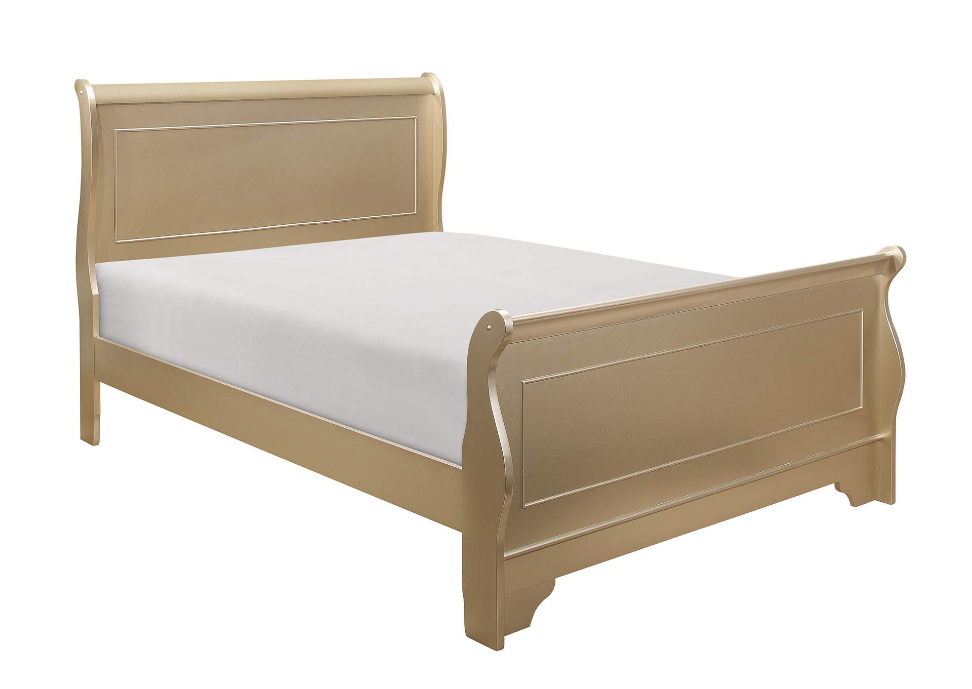 Gold California King Bed,Homelegance