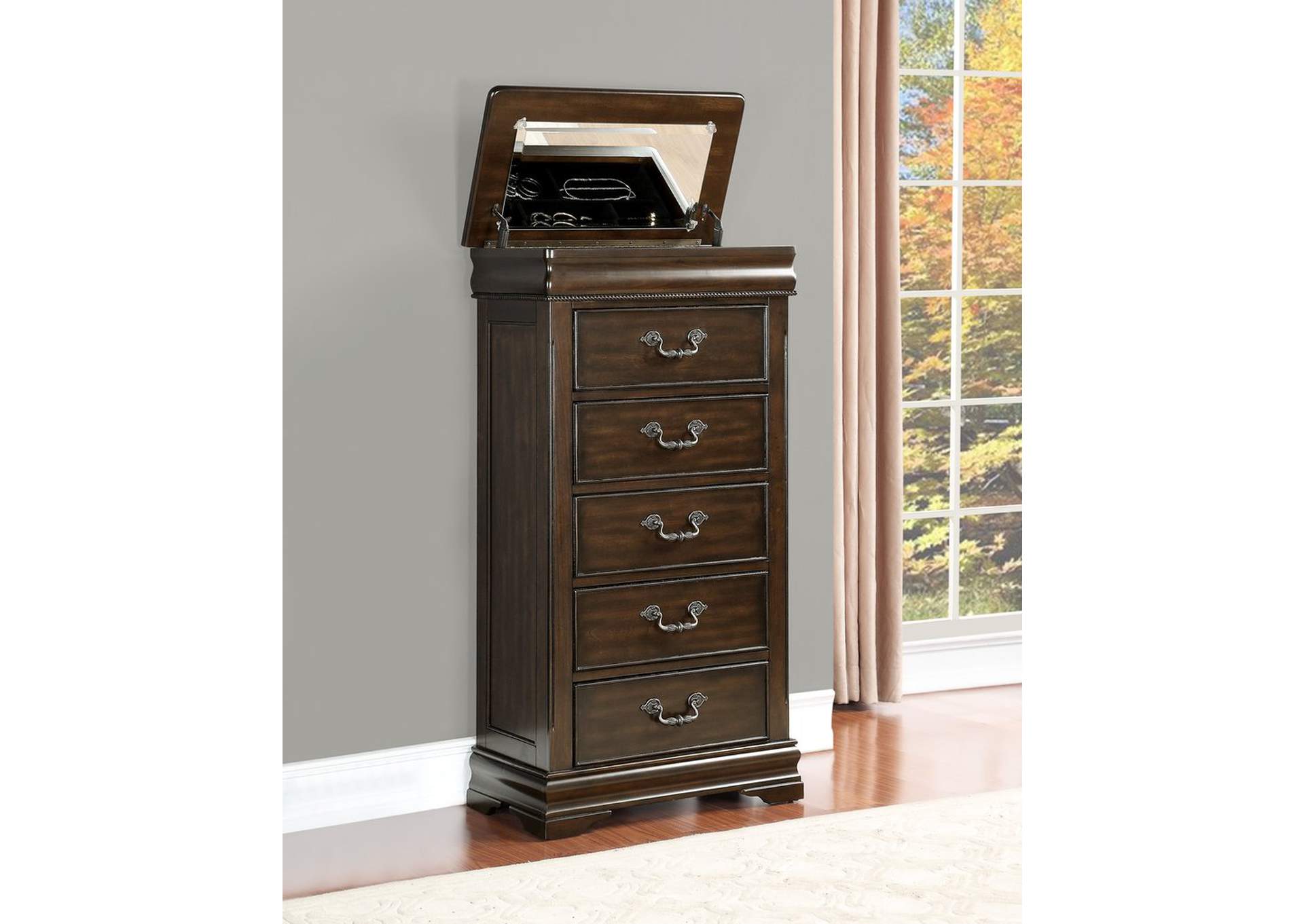 Ligerie Chest, Cherry,Homelegance