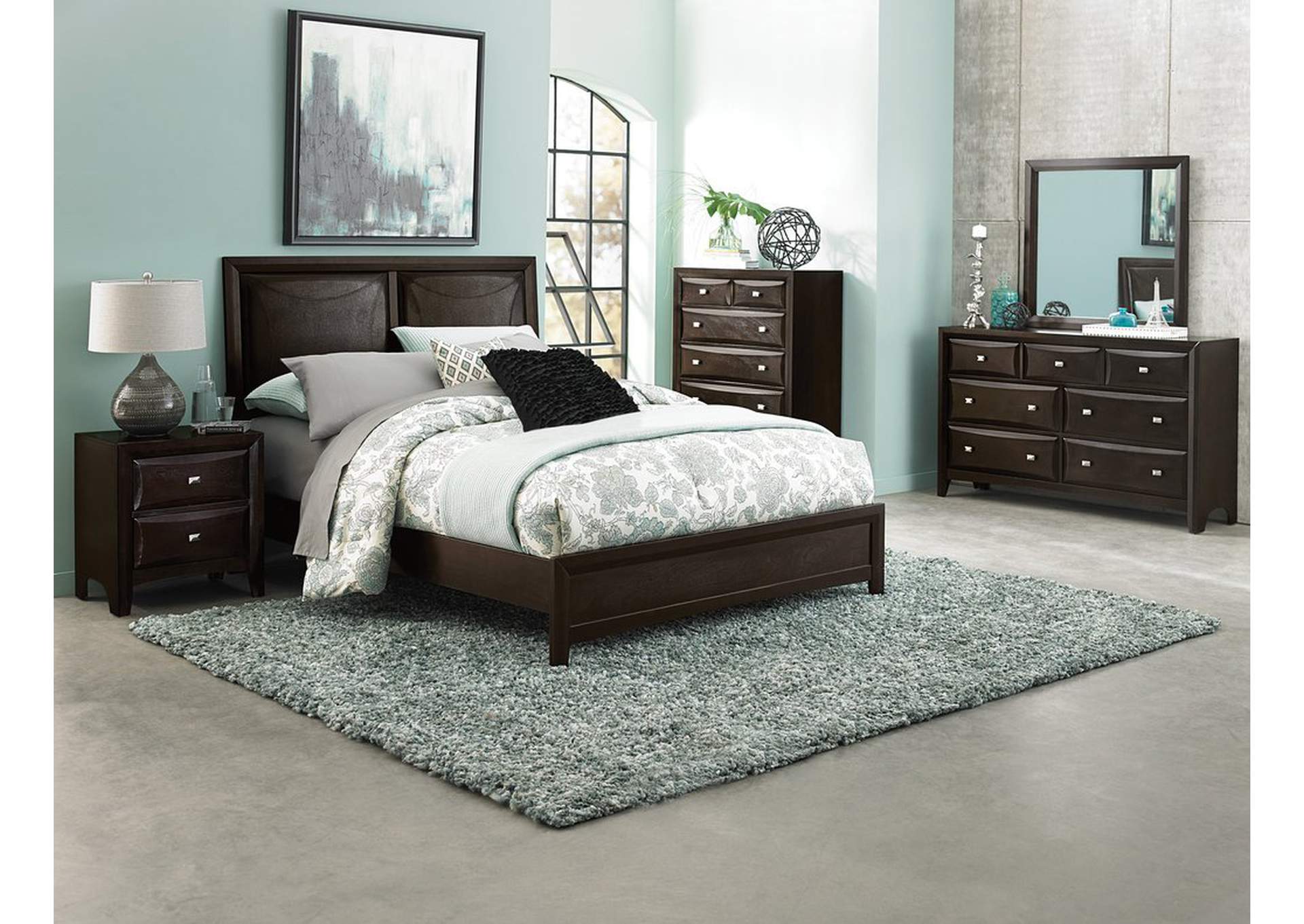 Night Stand,Dark Cherry,Homelegance