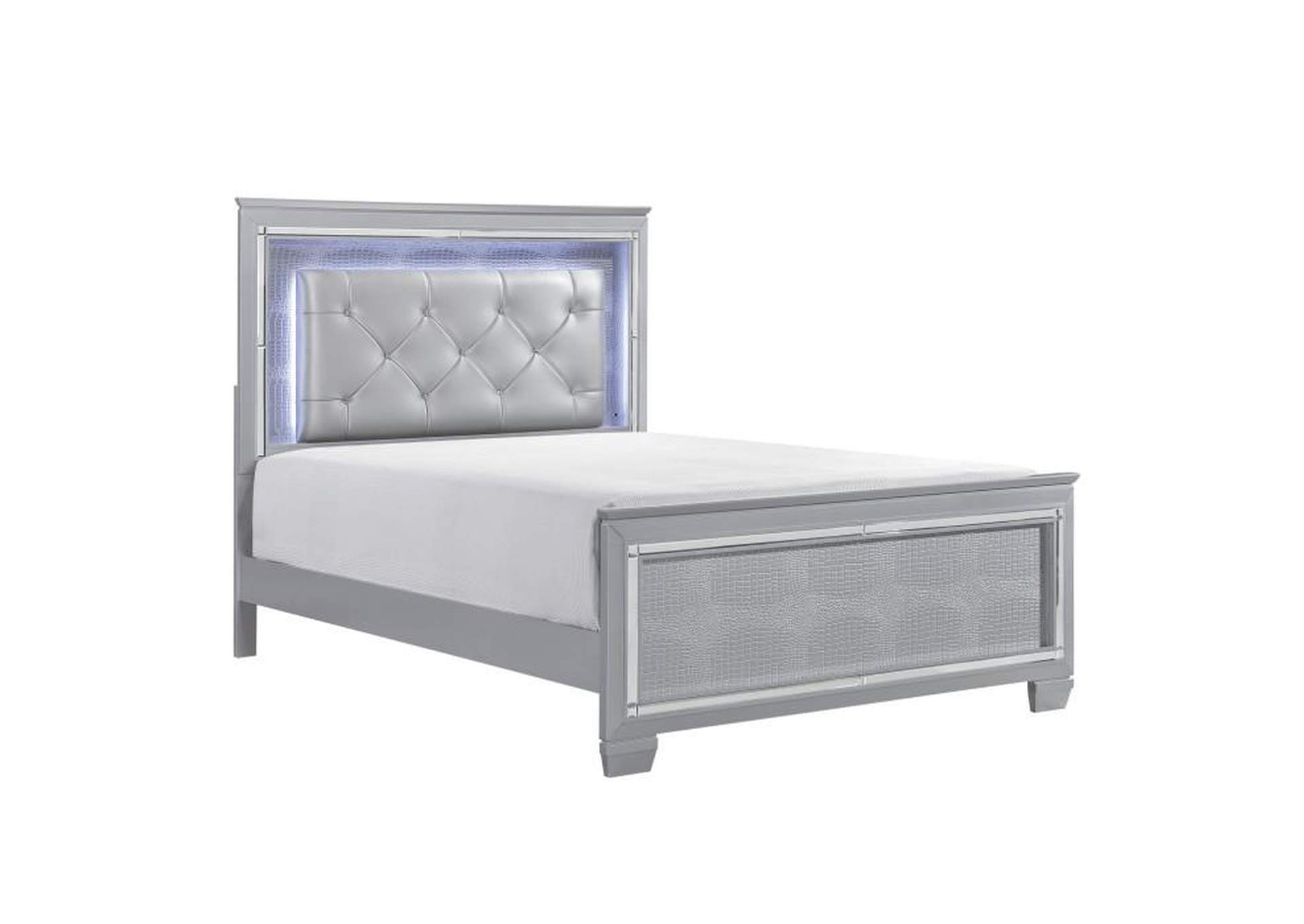 Allura 4 Piece Queen Bedroom Set,Homelegance
