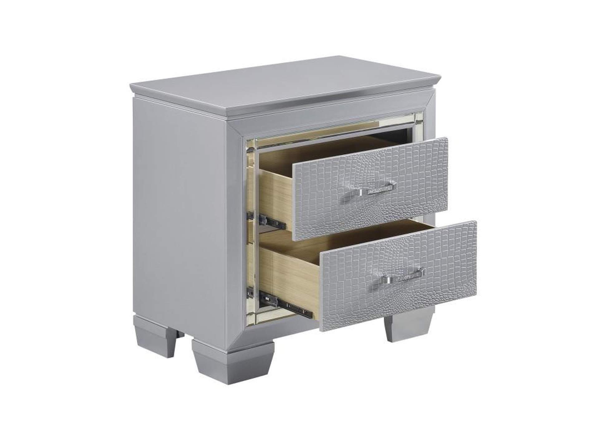 Allura 4 Piece Queen Bedroom Set,Homelegance