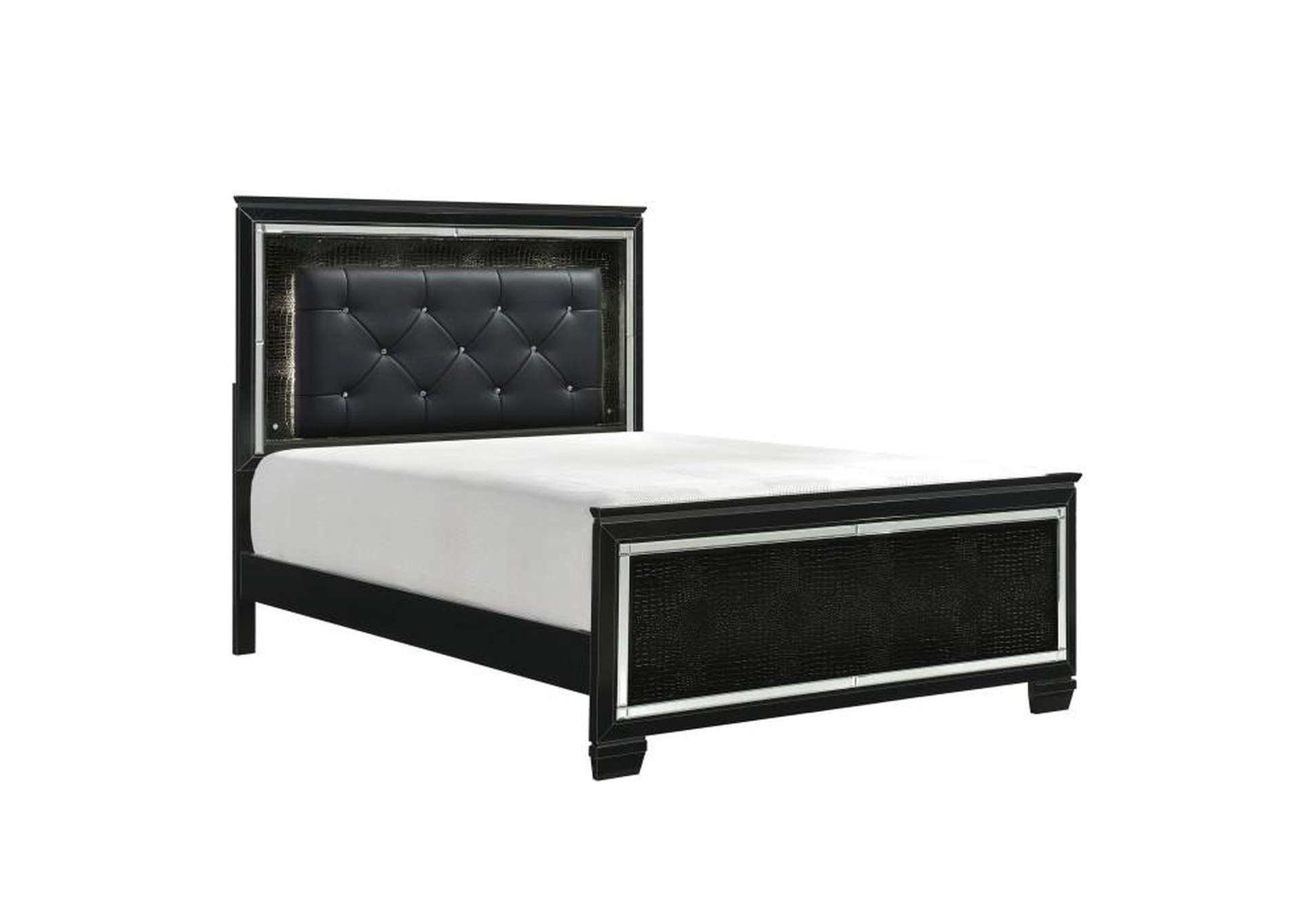 Allura 4 Piece Queen Bedroom Set,Homelegance