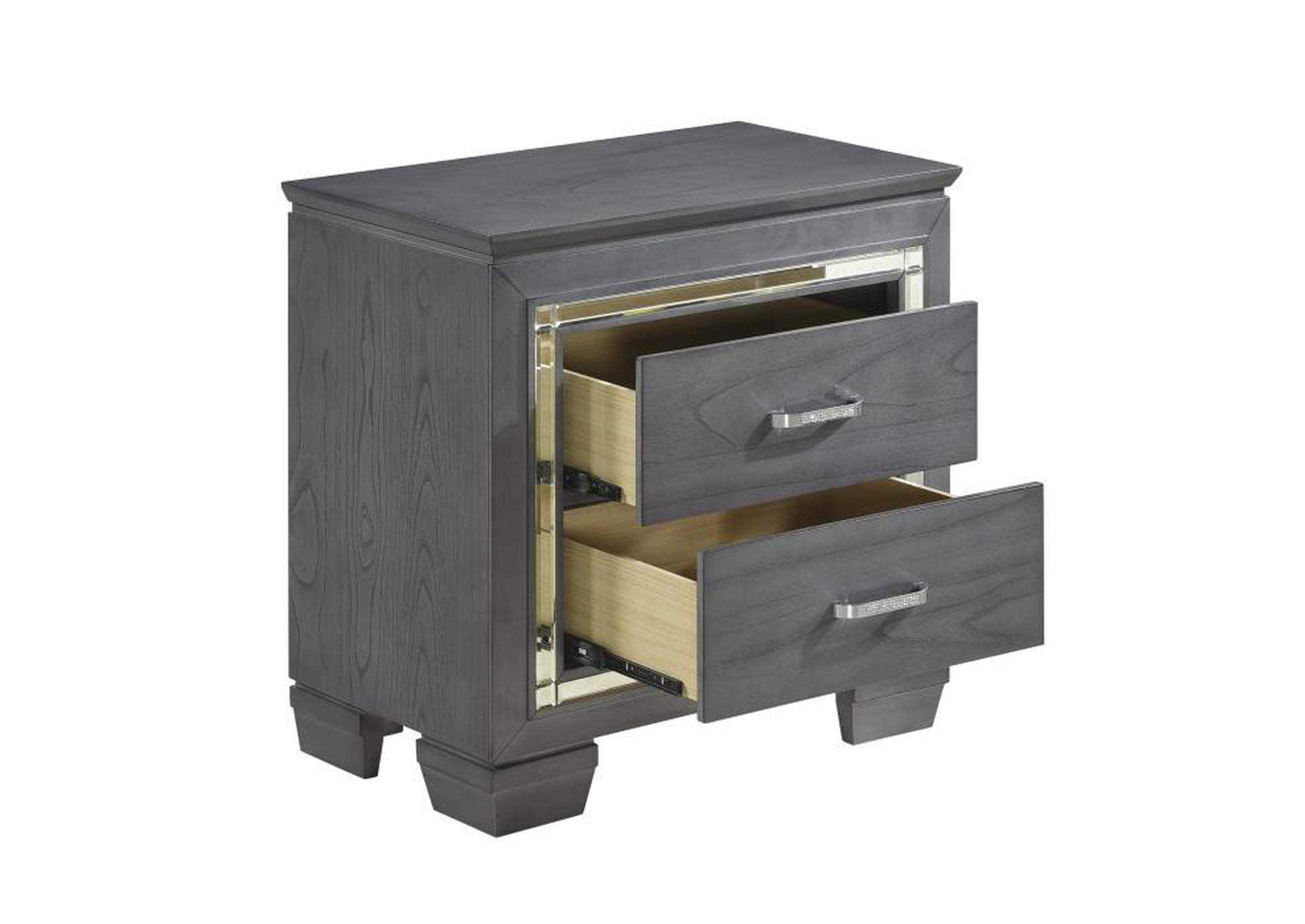 Allura 4 Piece Queen Bedroom Set,Homelegance