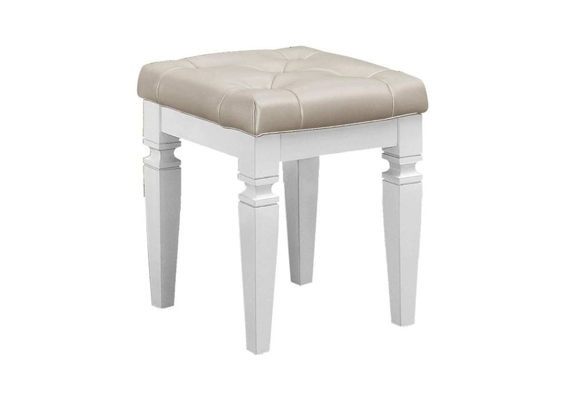 White vanity bench discount seat