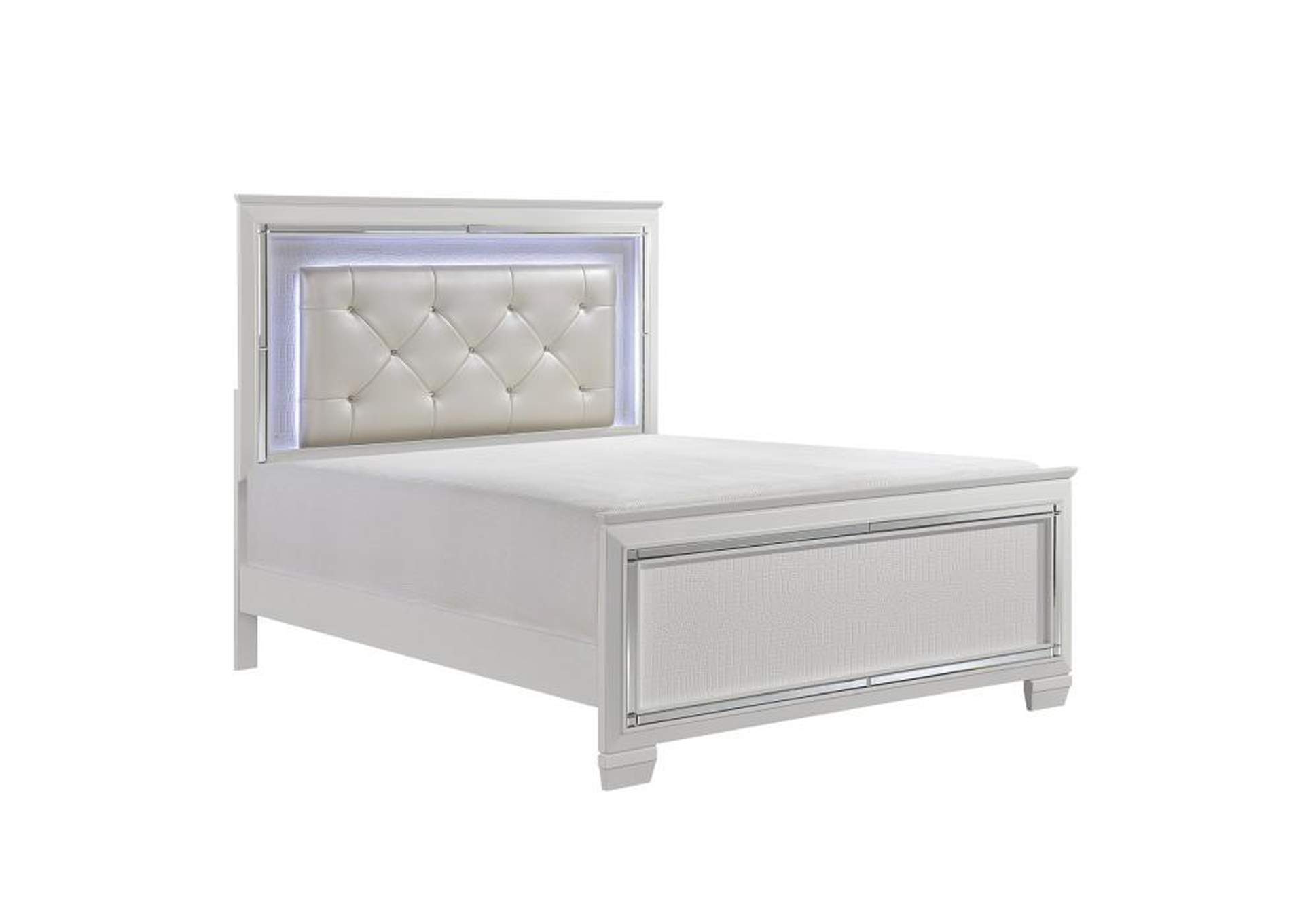 Allura 4 Piece Queen Bedroom Set,Homelegance
