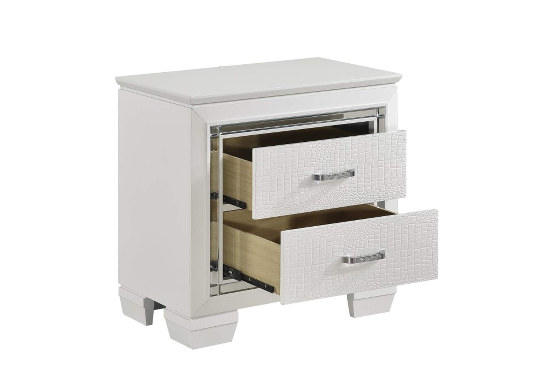 Allura Night Stand, LED Lighting,Homelegance