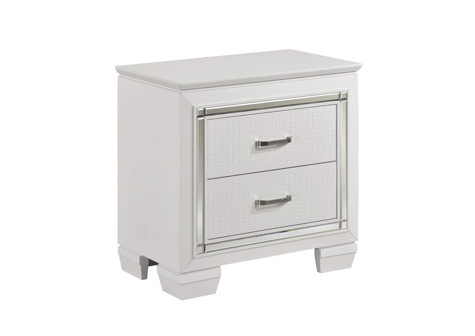 Allura Night Stand, LED Lighting,Homelegance