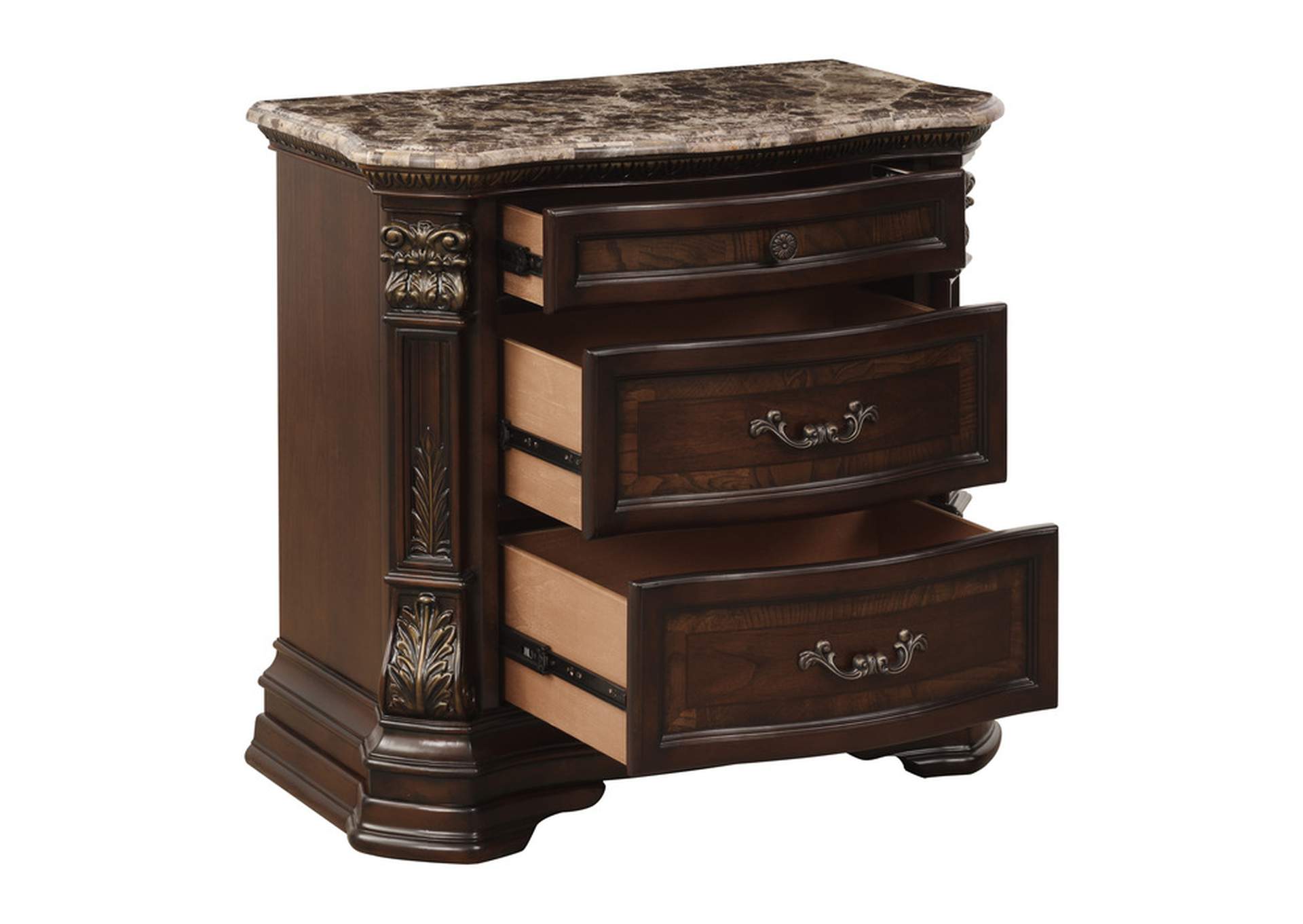 Antoinetta 4 Piece Queen Bedroom Set,Homelegance
