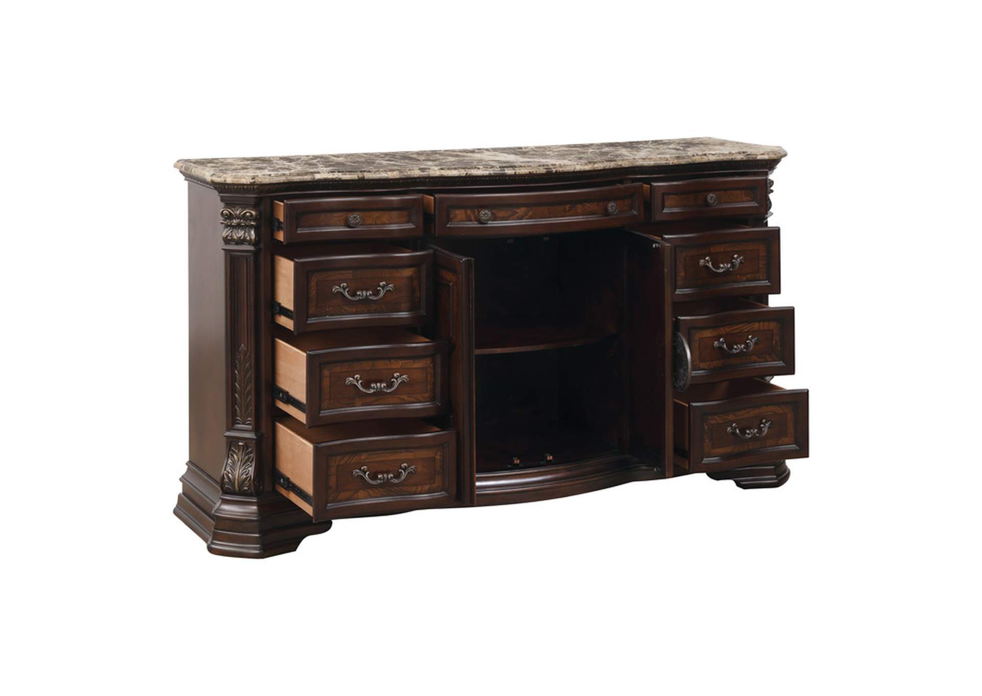 Antoinetta Dresser, Marble Top,Homelegance