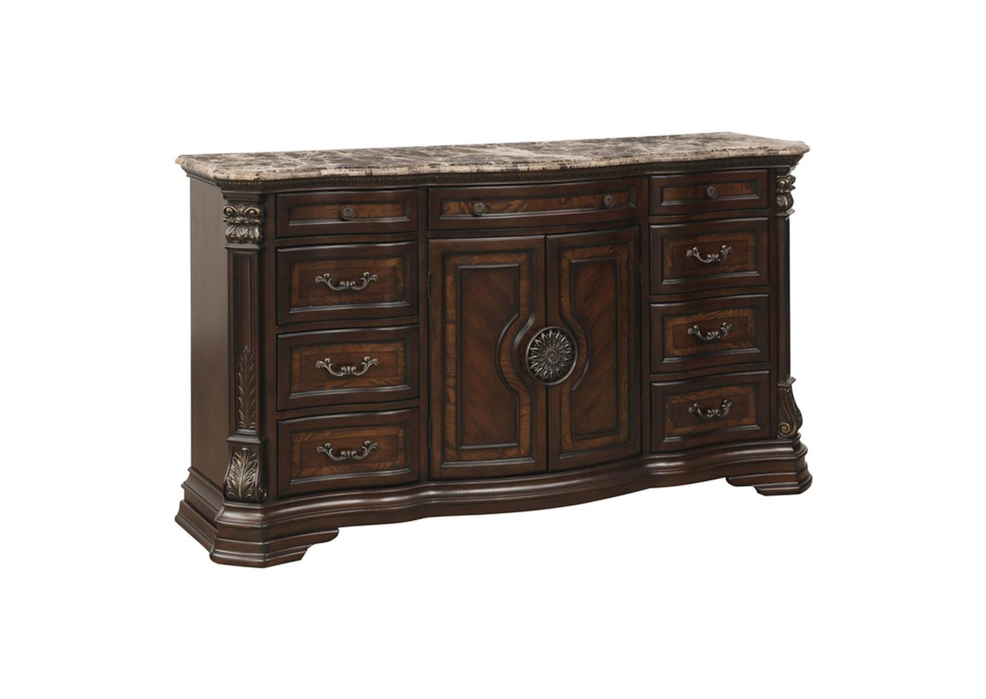 Antoinetta Dresser, Marble Top,Homelegance