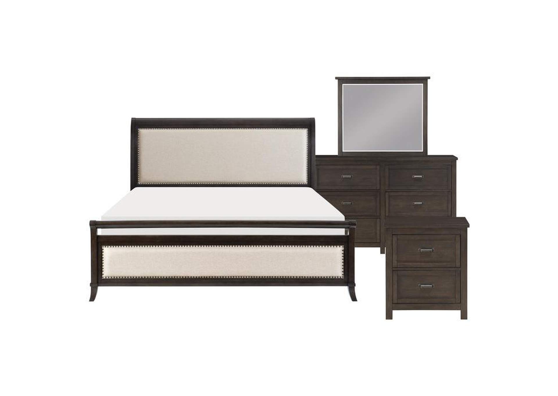 Hebron 4 Piece Queen Bedroom Set,Homelegance