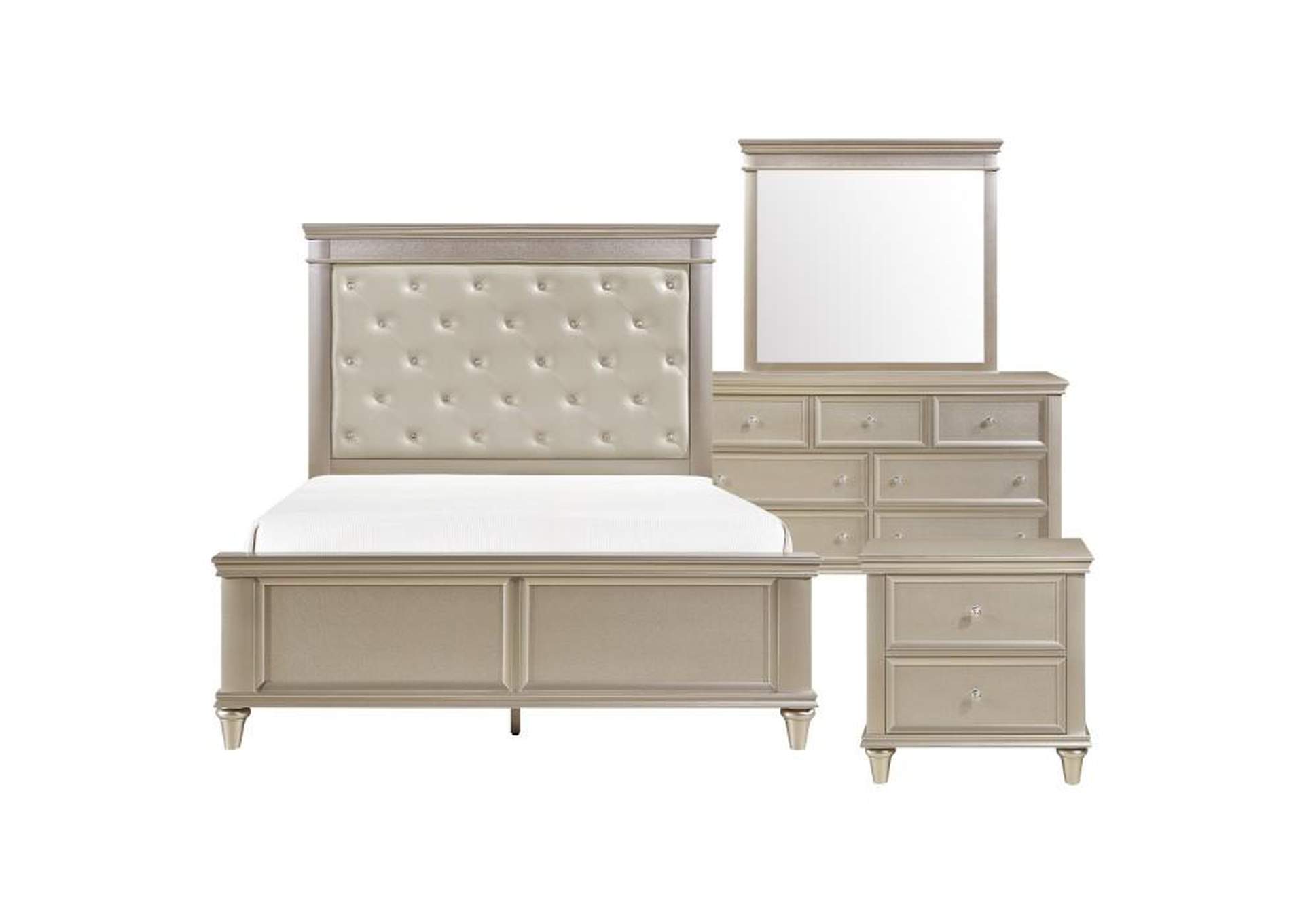Celandine 4 Piece Queen Bedroom Set,Homelegance
