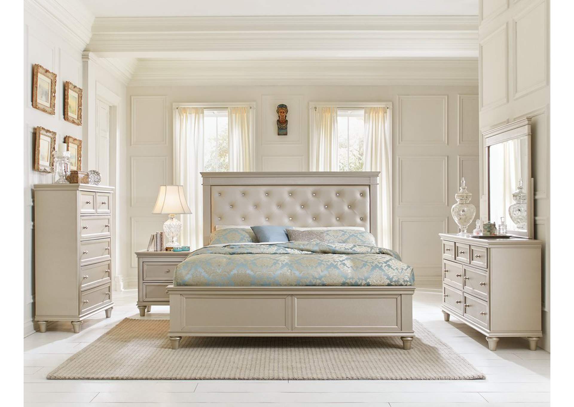 Dresser,Silver Finish,Homelegance
