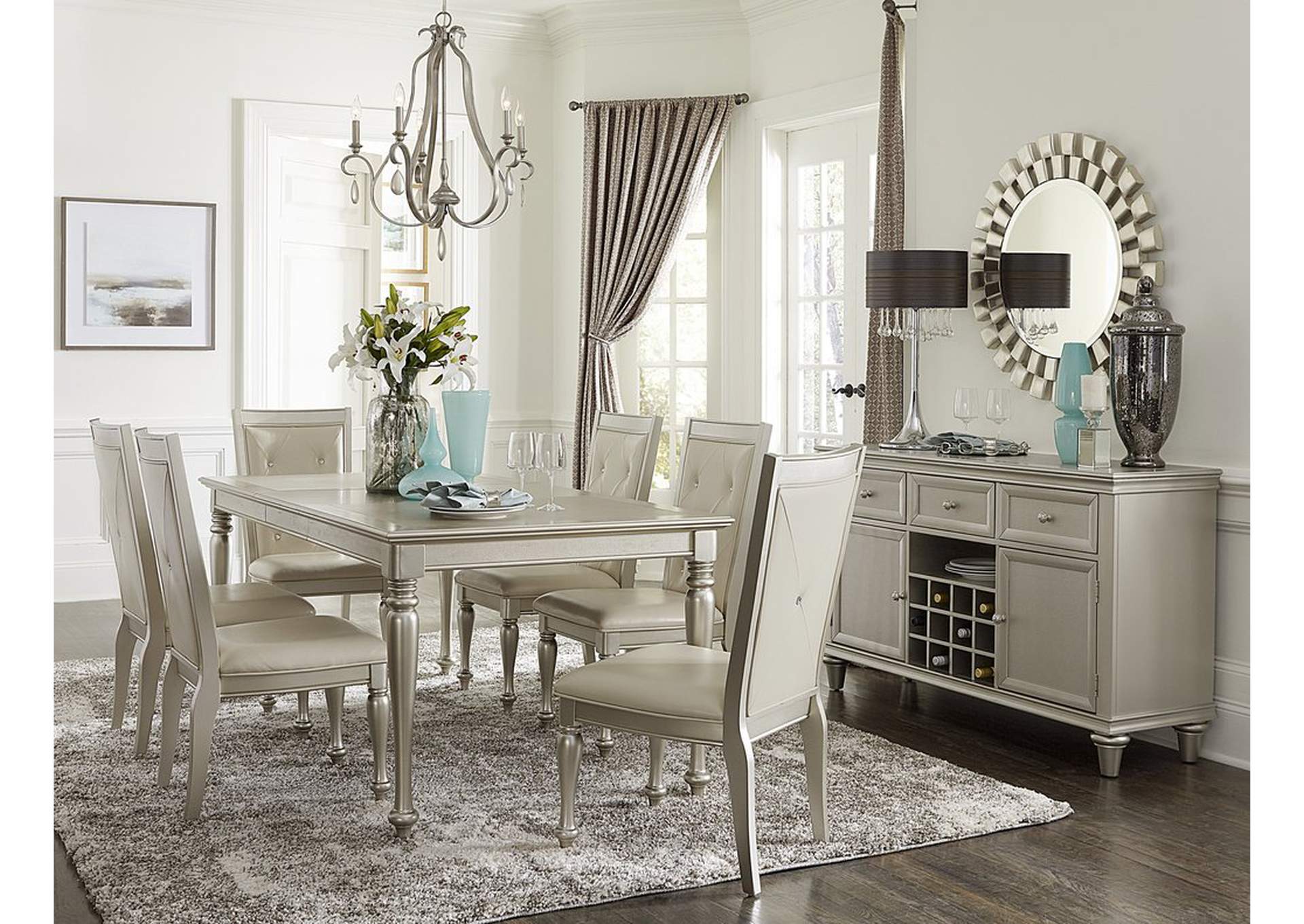 Server W/3 Drawer,2Dr,Adjustable Shelf,Homelegance