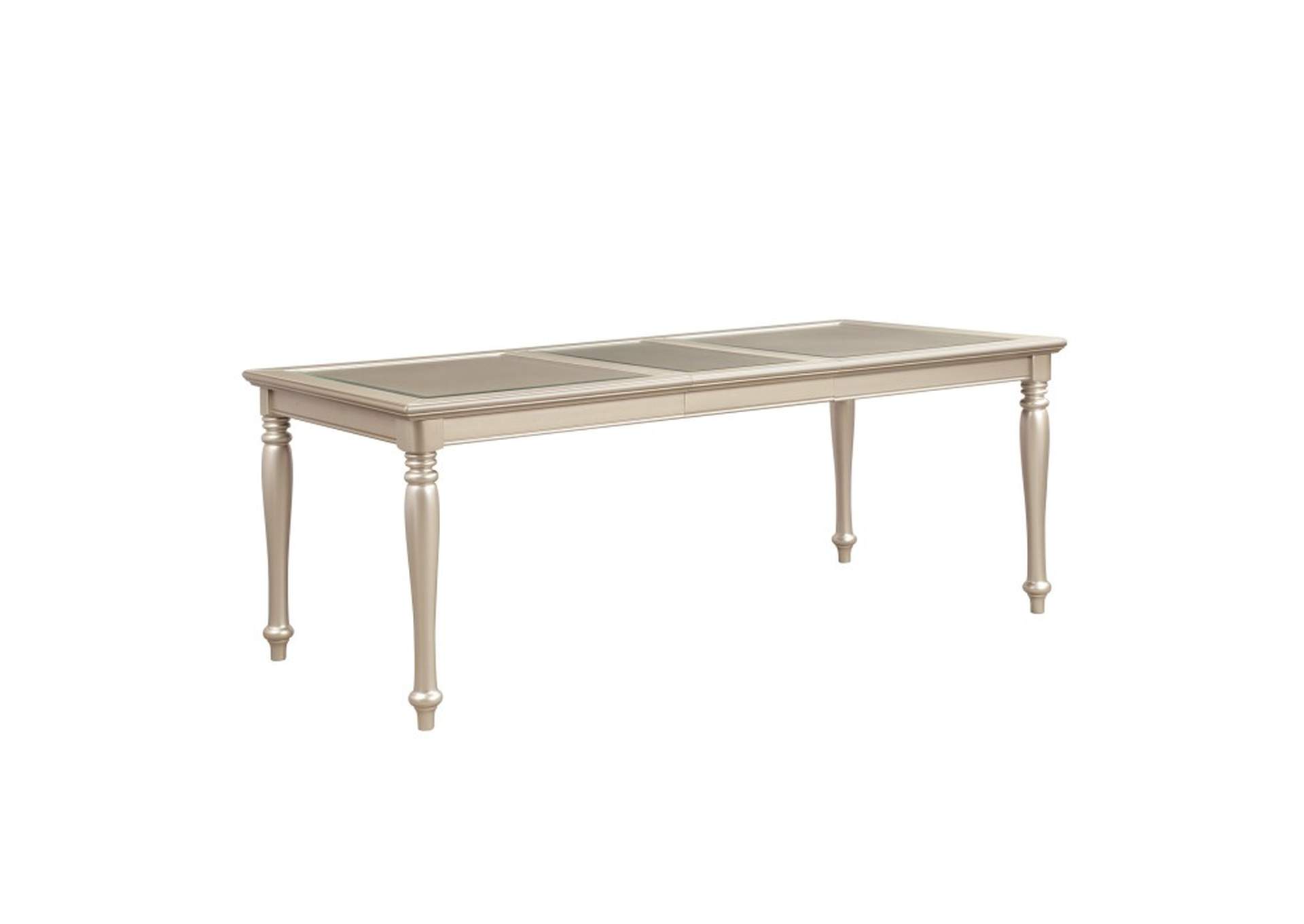 Celandine Dining Table, Glass Insert,Homelegance