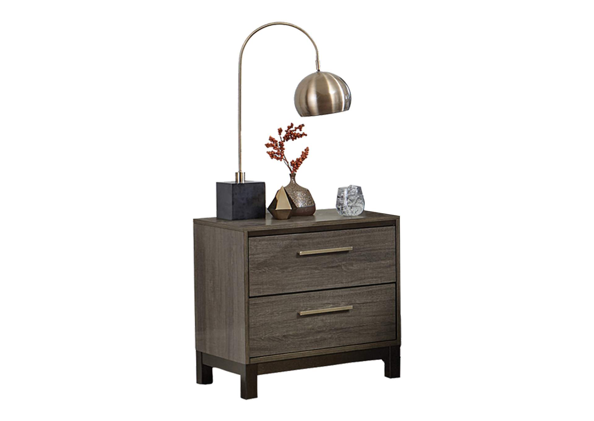 Vestavia Grey Night Stand The Furniture Loft