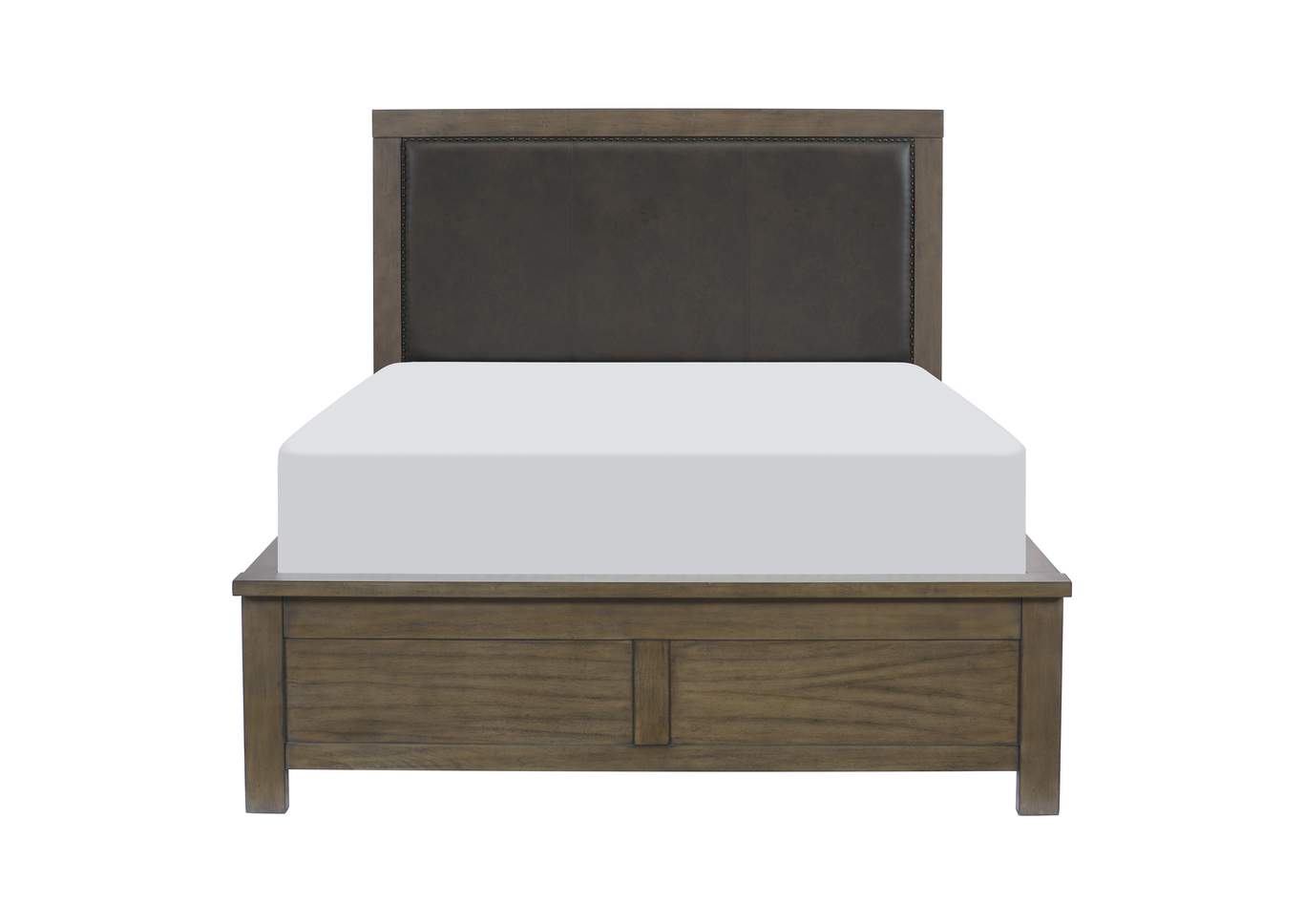 Brown Eastern King Platform Bed with Storage Drawers,Homelegance