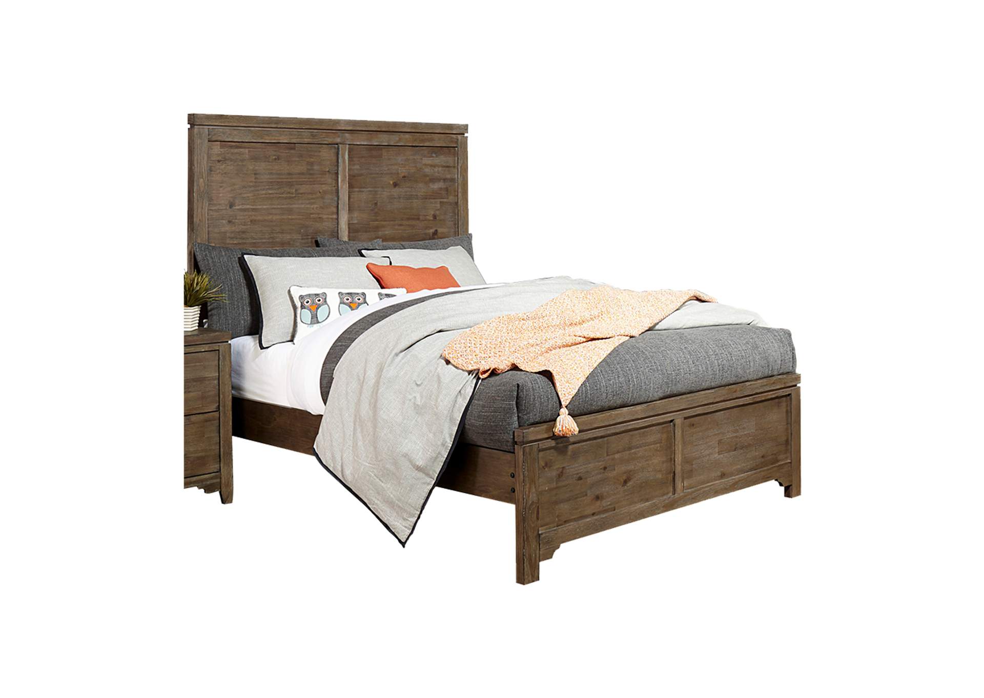 Brown Queen Panel Bed,Homelegance