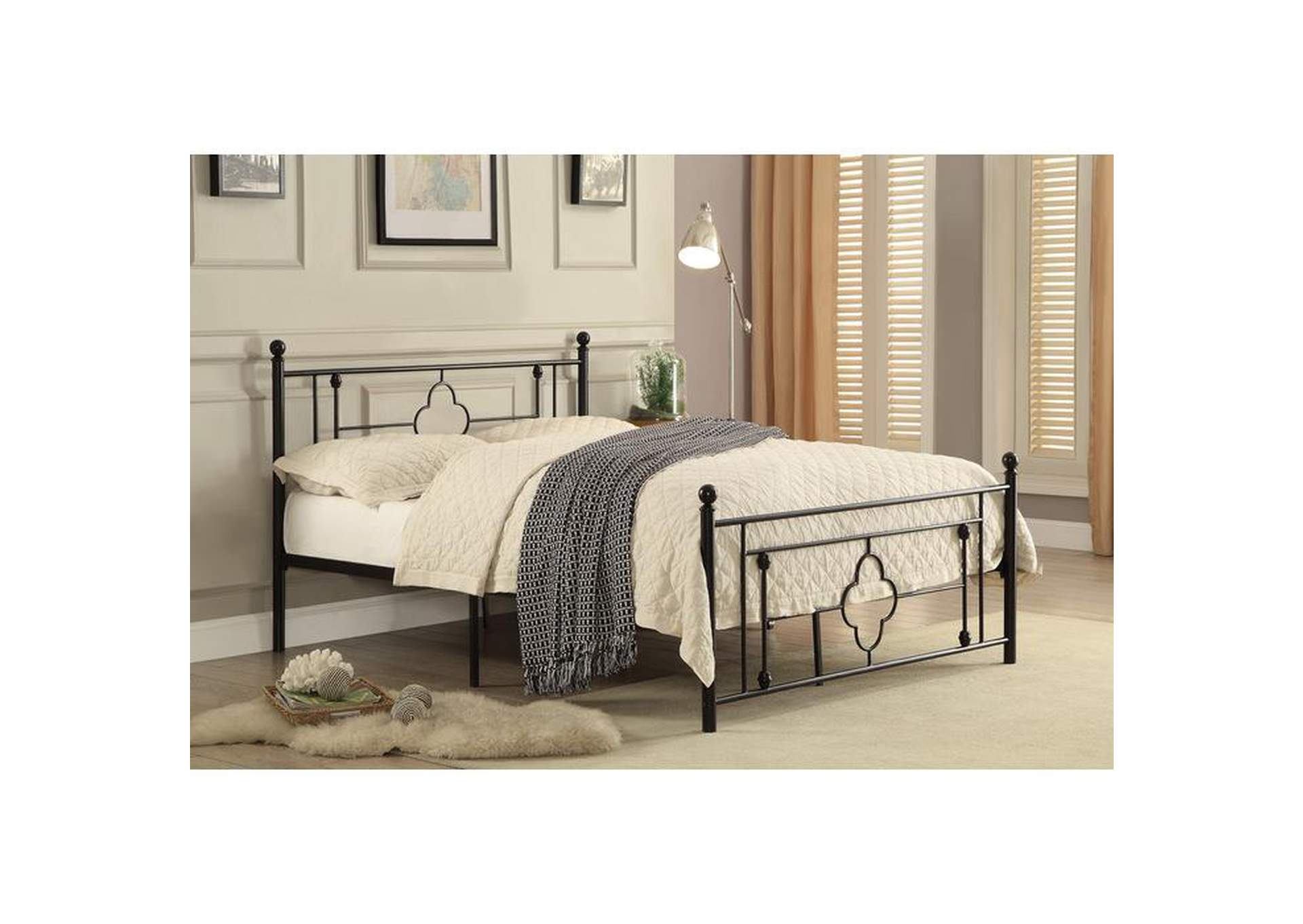 Morris Full Platform Bed,Homelegance