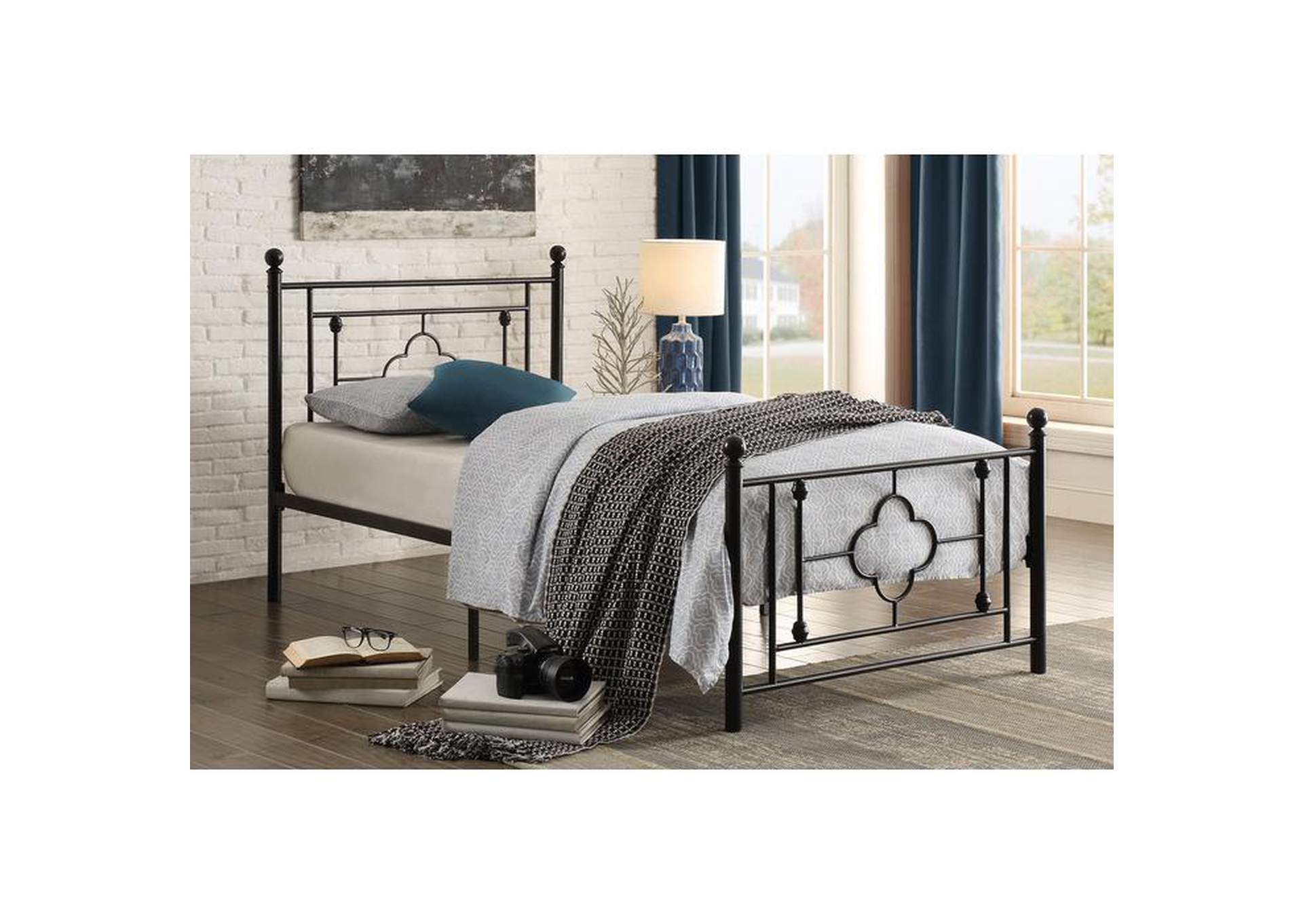 Morris Twin Platform Bed,Homelegance