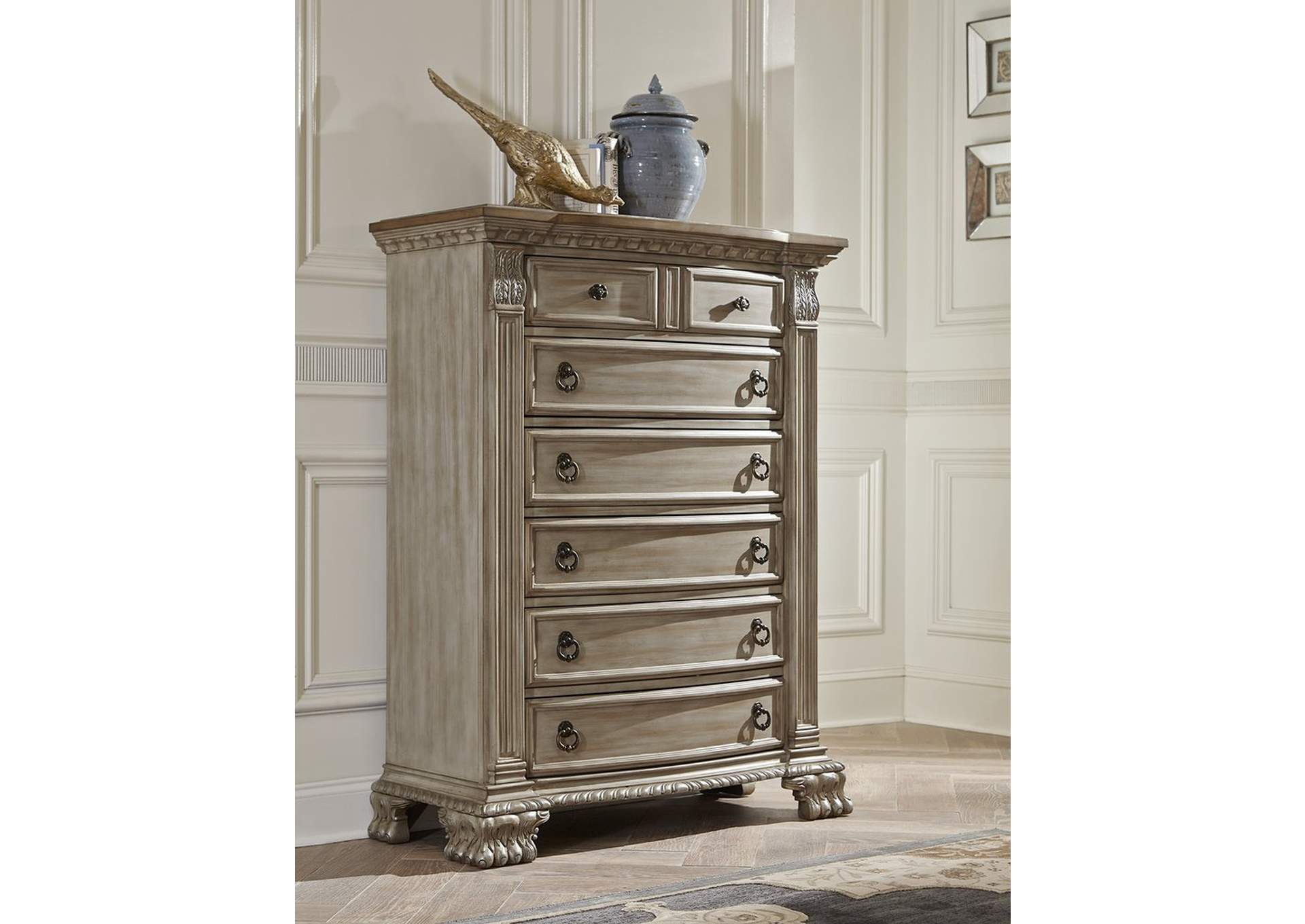 Chest,Rubber Wood Top,Homelegance