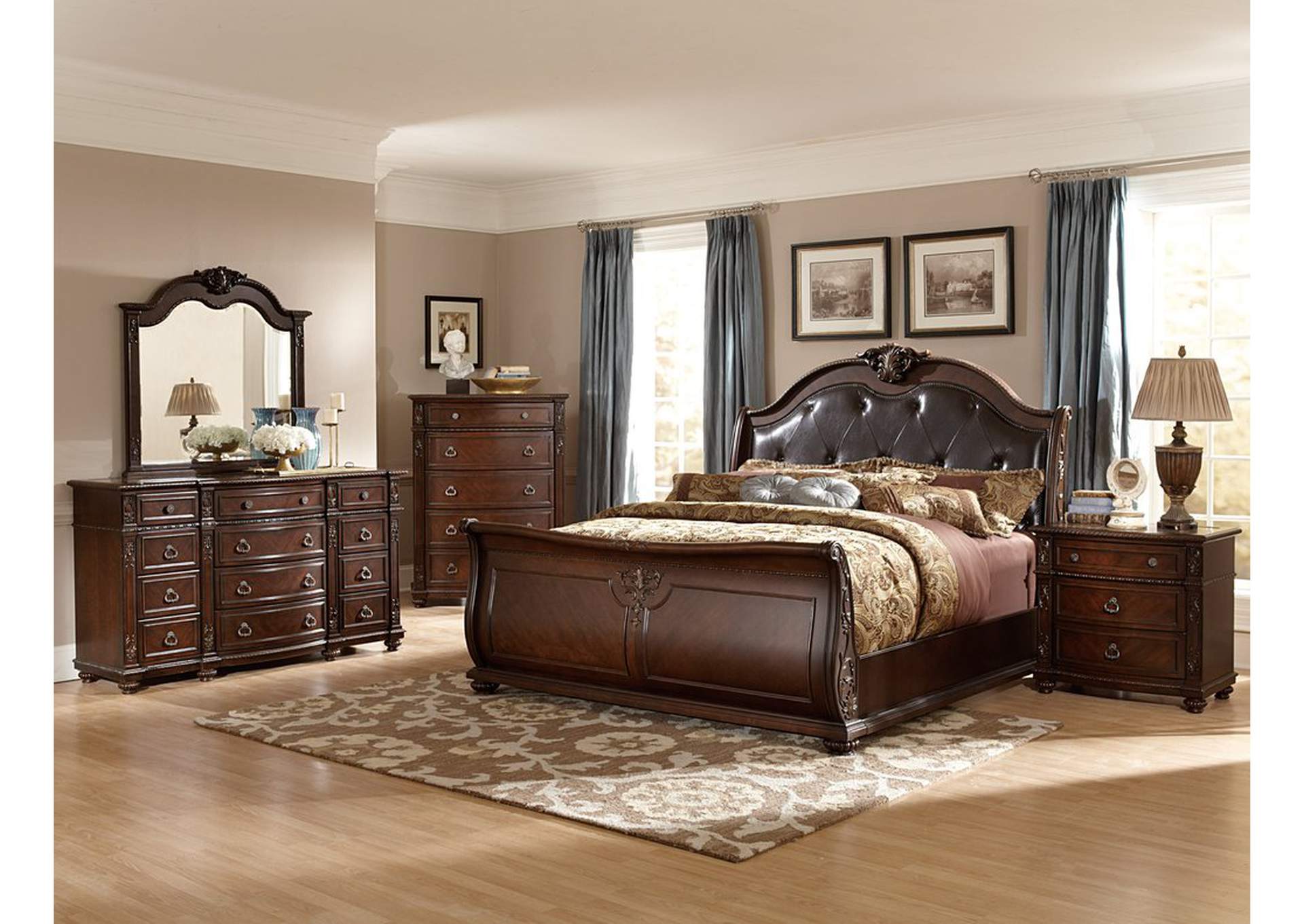 Dresser; Marble Inset,Homelegance