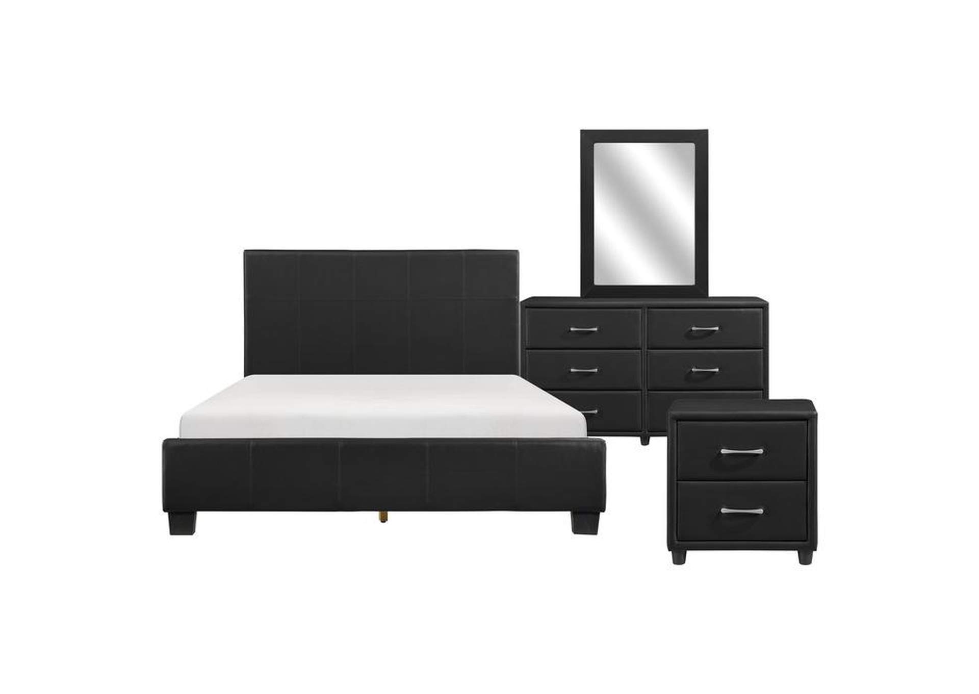 Lorenzi 4 Piece Queen Bedroom Set,Homelegance