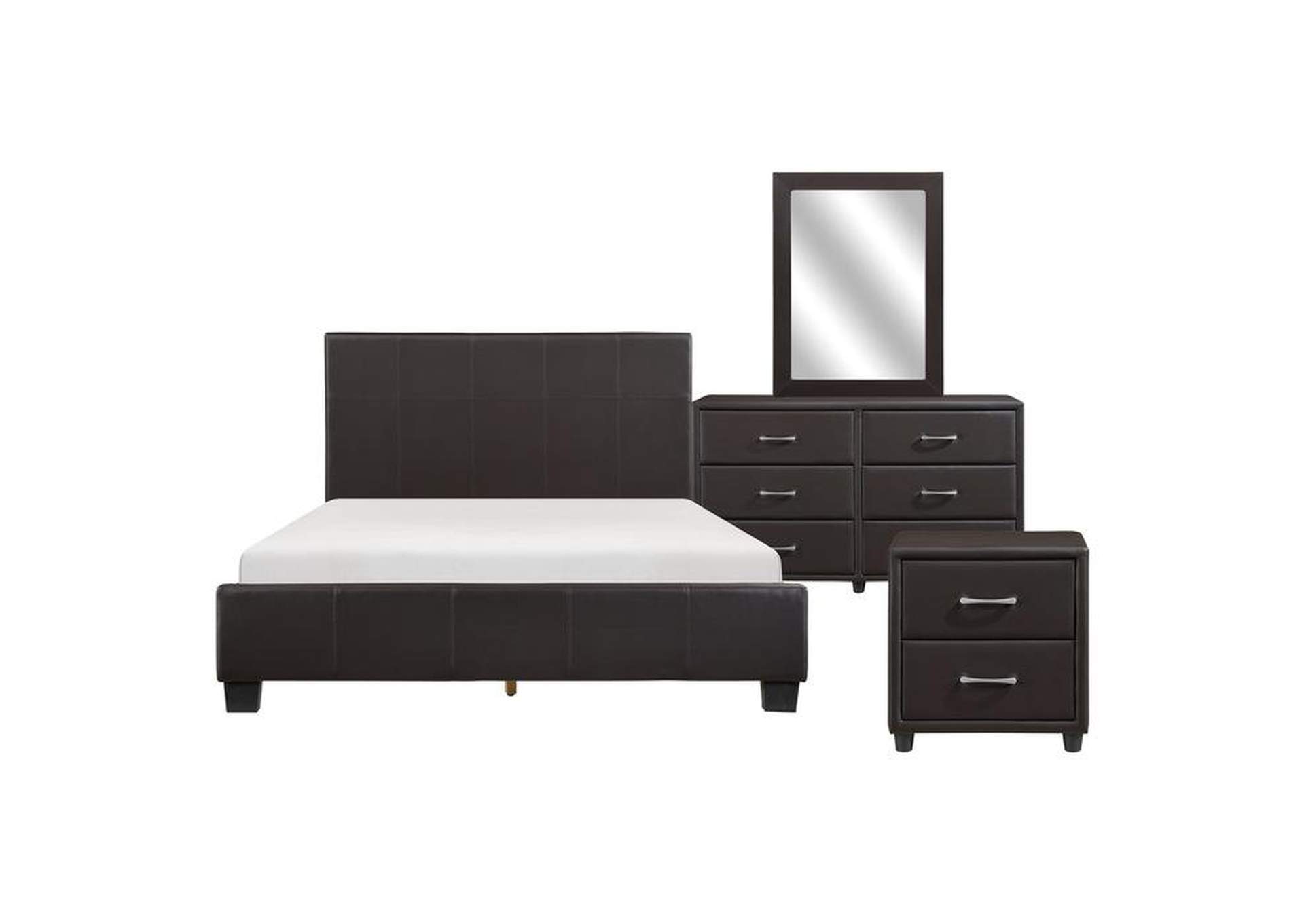 Lorenzi 4 Piece Queen Bedroom Set,Homelegance
