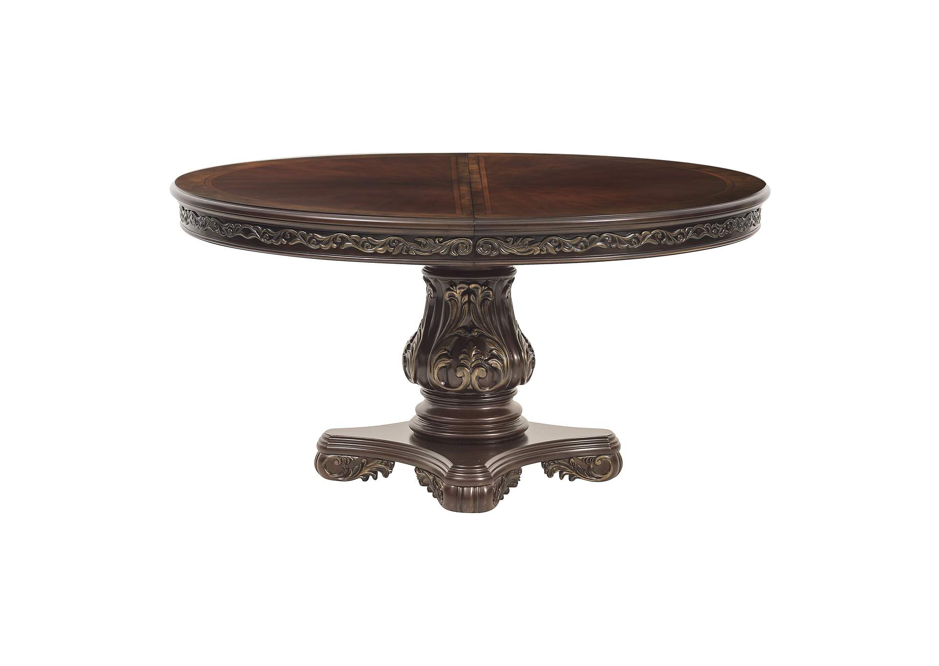 Deryn Park Cherry Round/Oval Dining Table,Homelegance